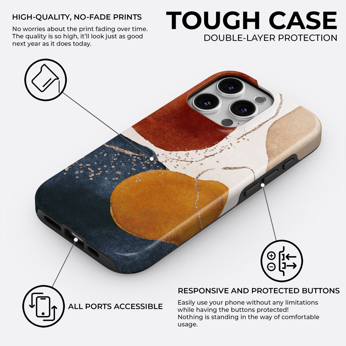 Molten Flow - MagSafe • Tough iPhone Case