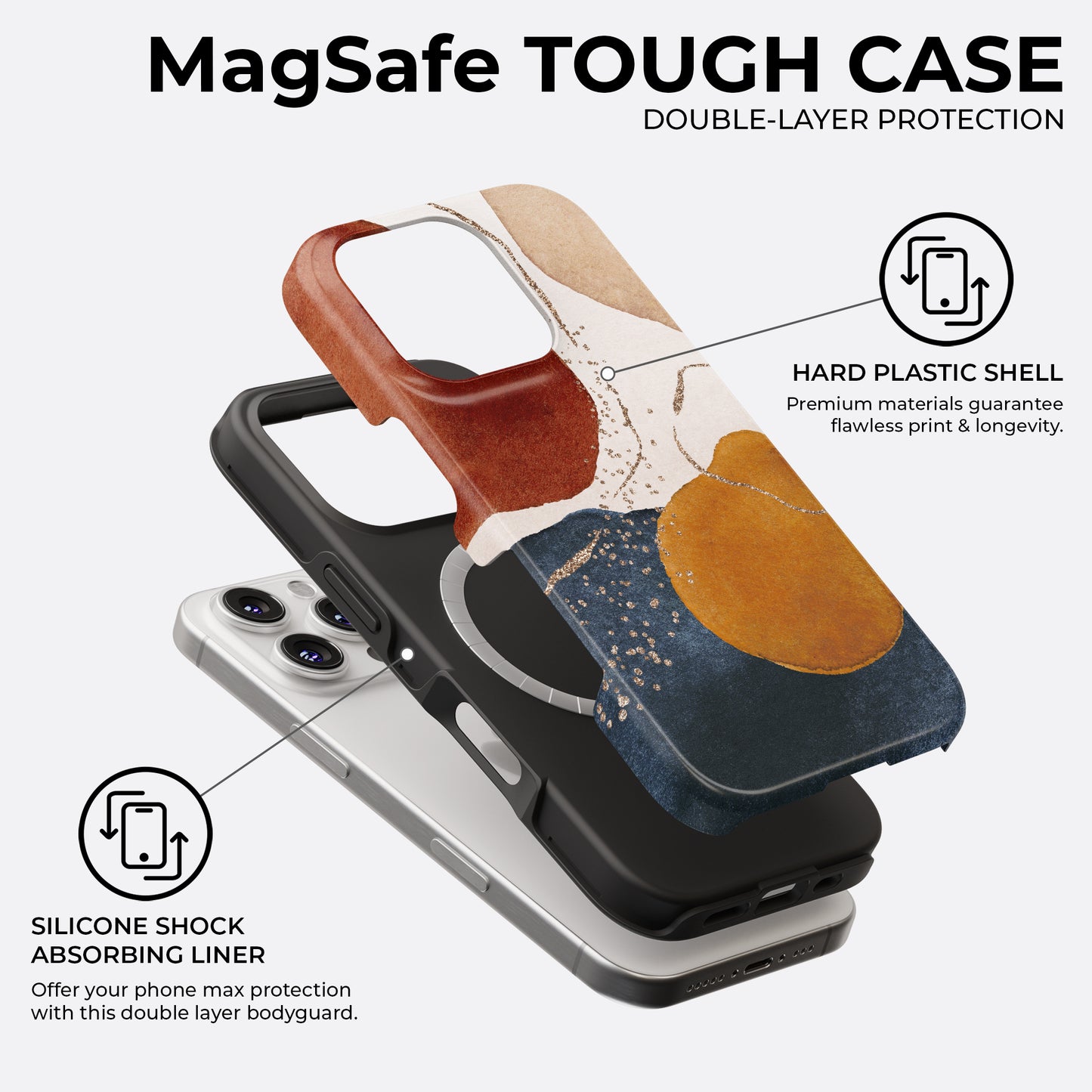 Molten Flow - MagSafe • Tough iPhone Case