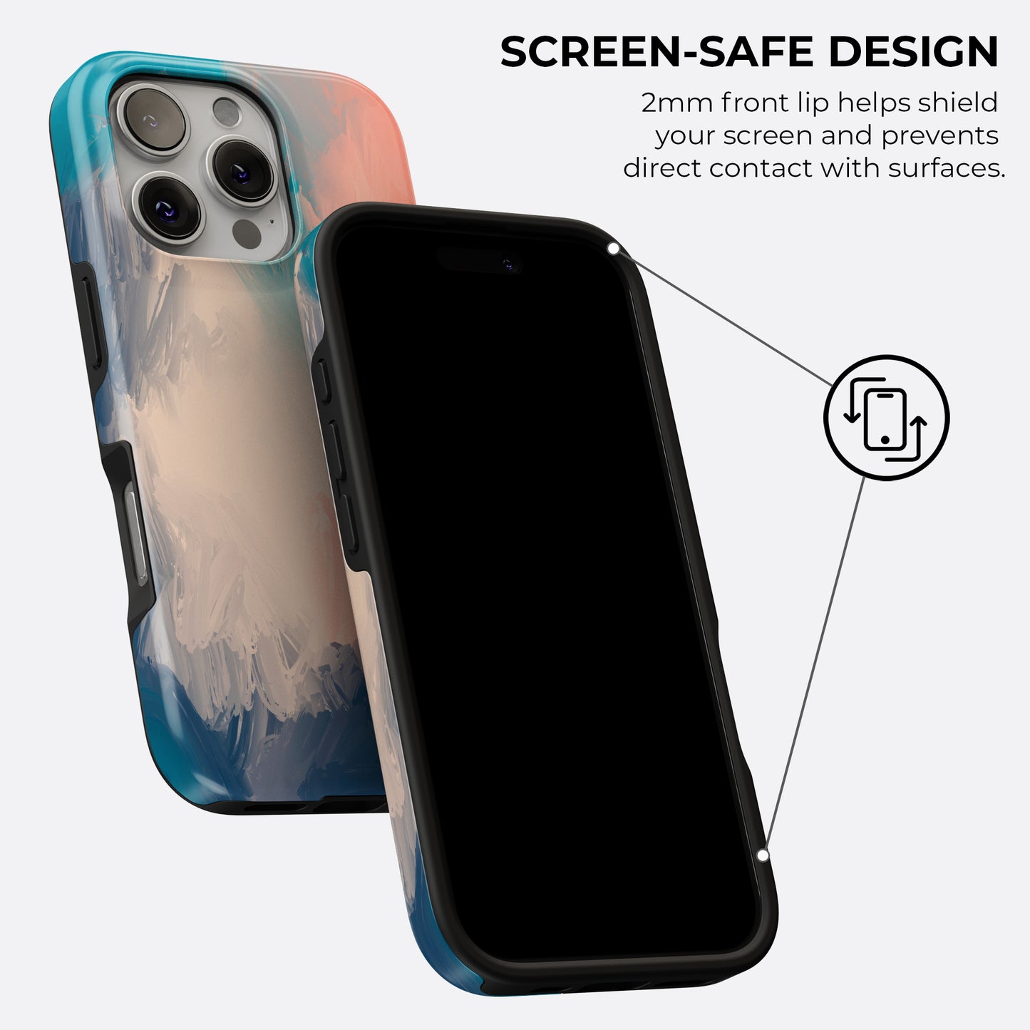 Storm of Blush - Phone Case • Tough