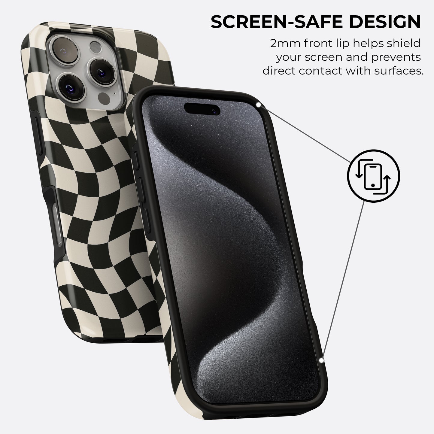 Twisted Check - Phone Case • Tough