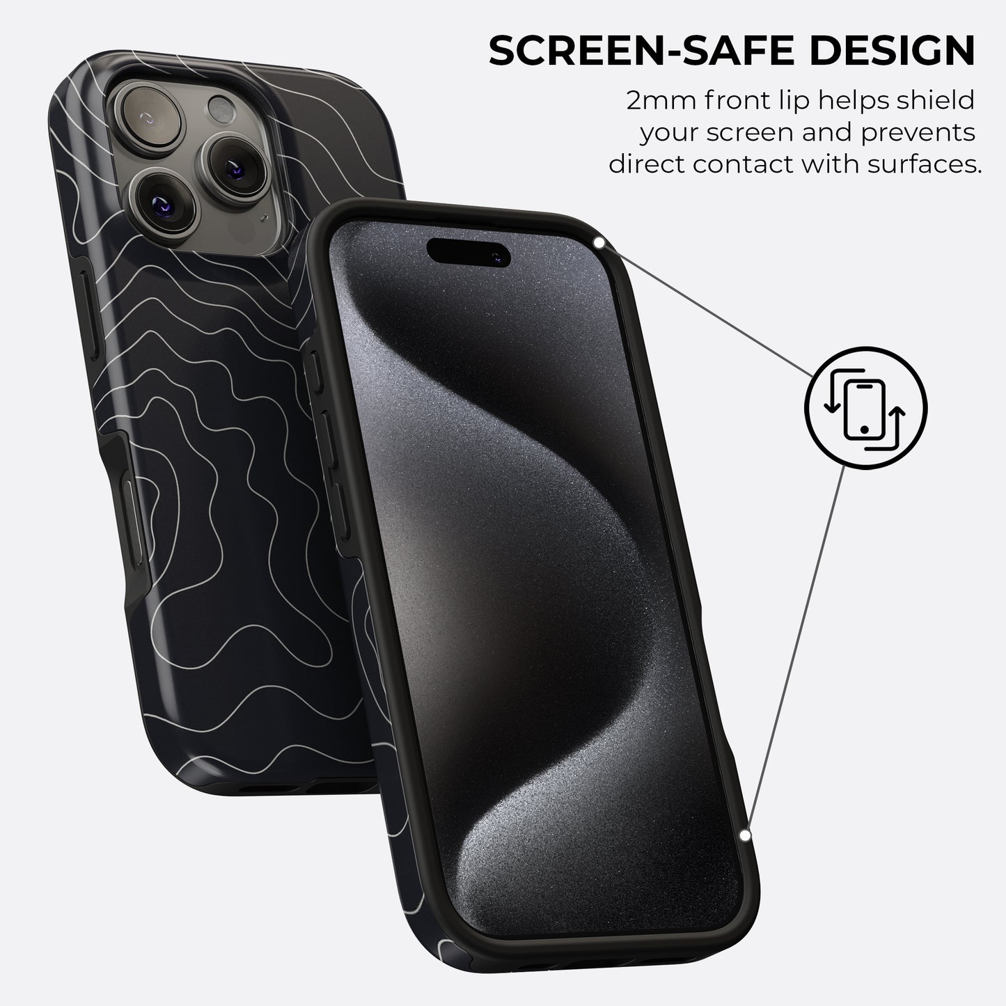 Midnight Contours - Phone Case • Tough