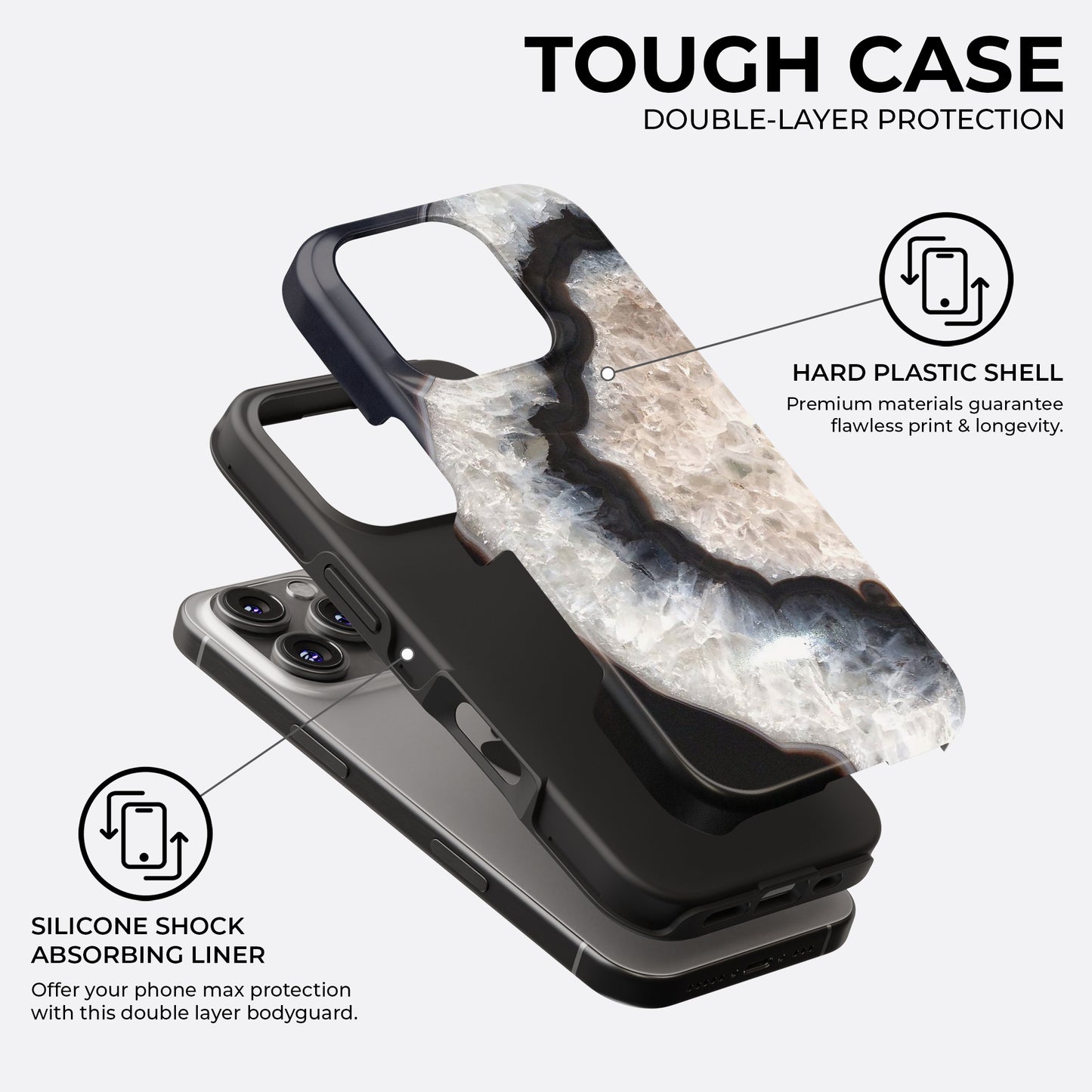 Obsidian Quartz - Phone Case • Tough