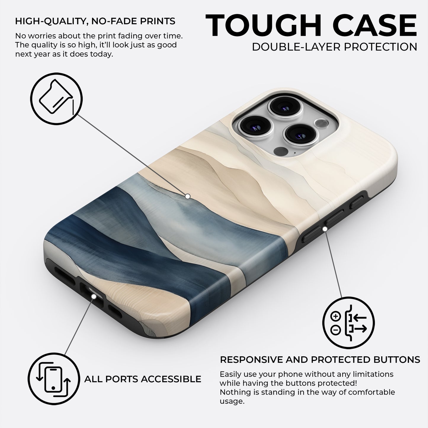 Coastal Veil - Phone Case • Tough