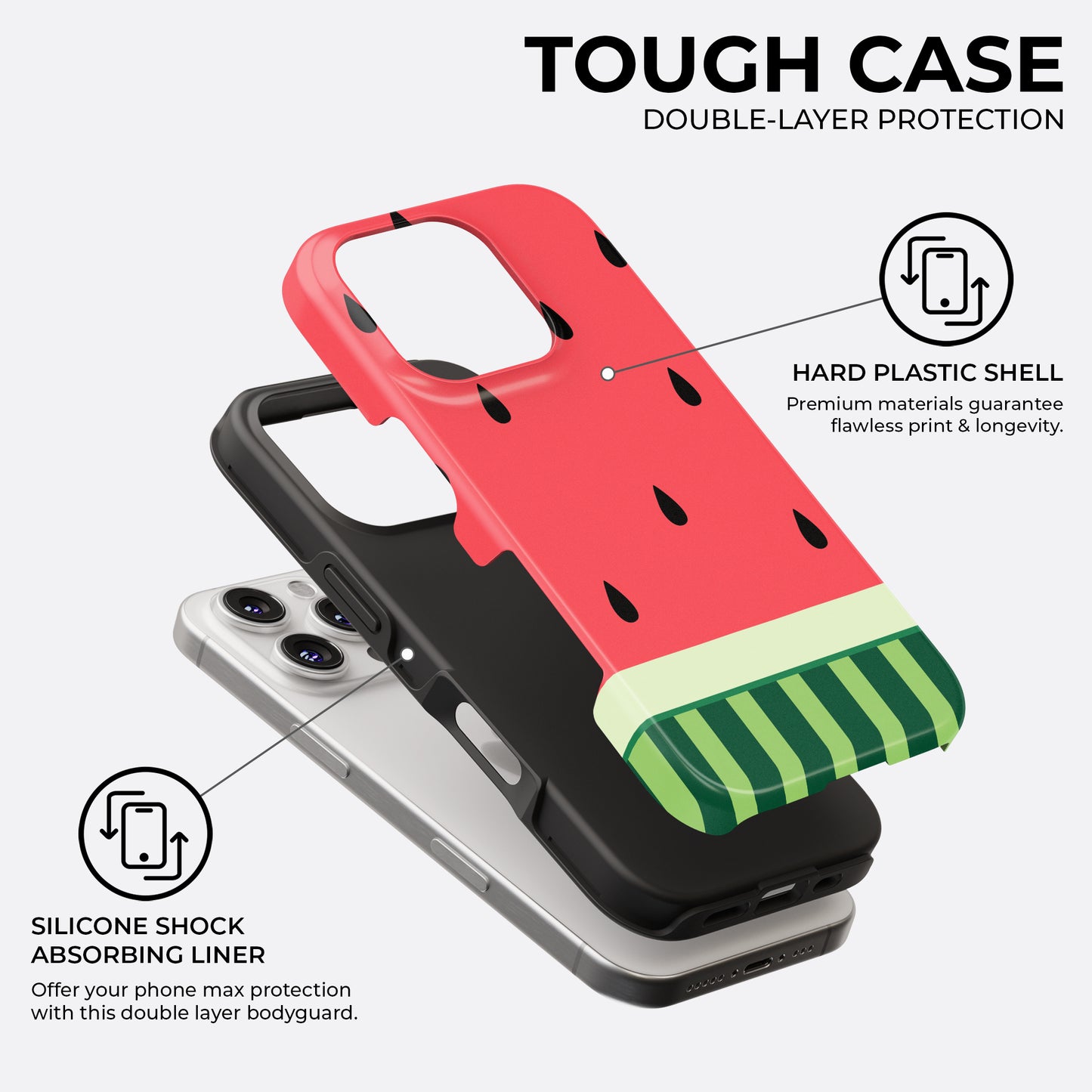 Watermelon Pop - Phone Case • Tough