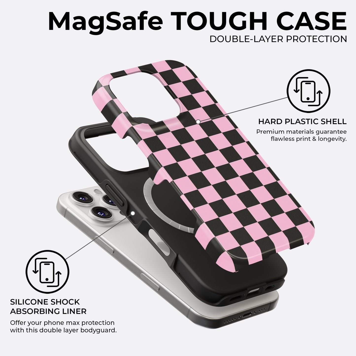Check Me Pink - MagSafe • Tough iPhone Case