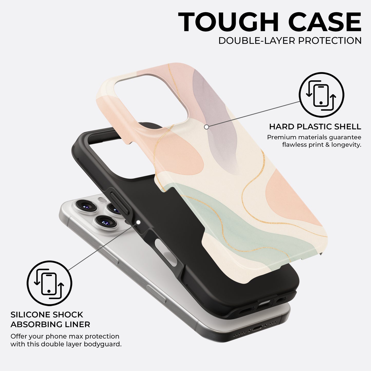 Pastel Flow - Phone Case • Tough