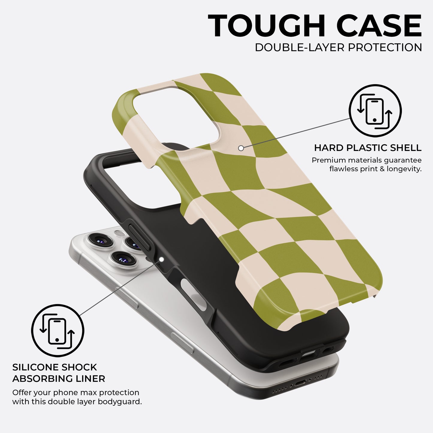 Olive Wobble - Phone Case • Tough