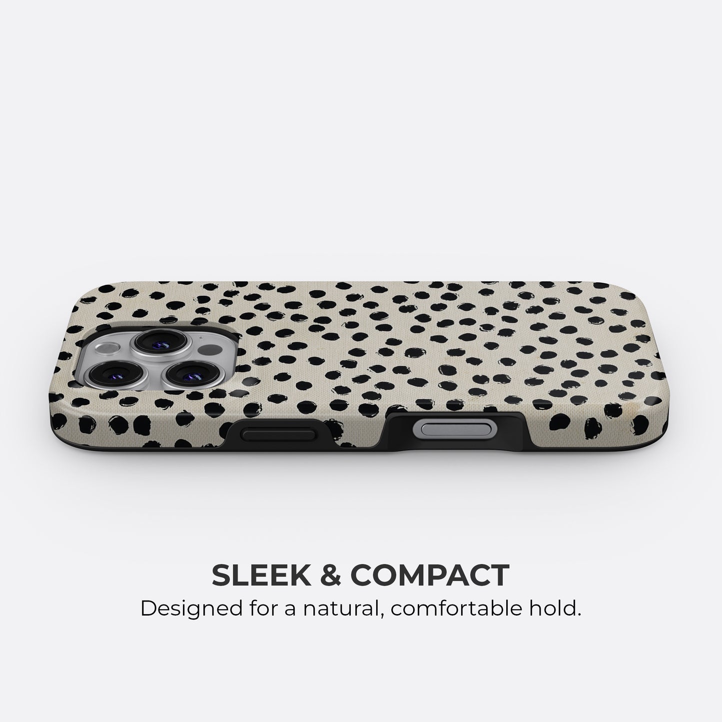 Dalmatian black dots iPhone MagSafe tough case with sleek and compact slim fit design