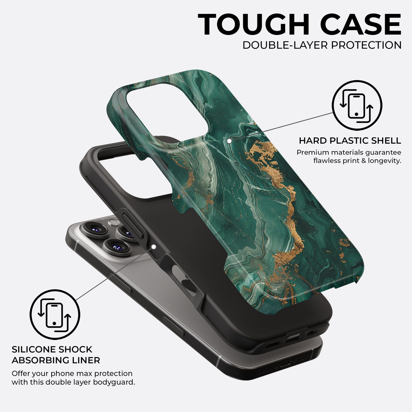 Emerald Luxe - Phone Case • Tough