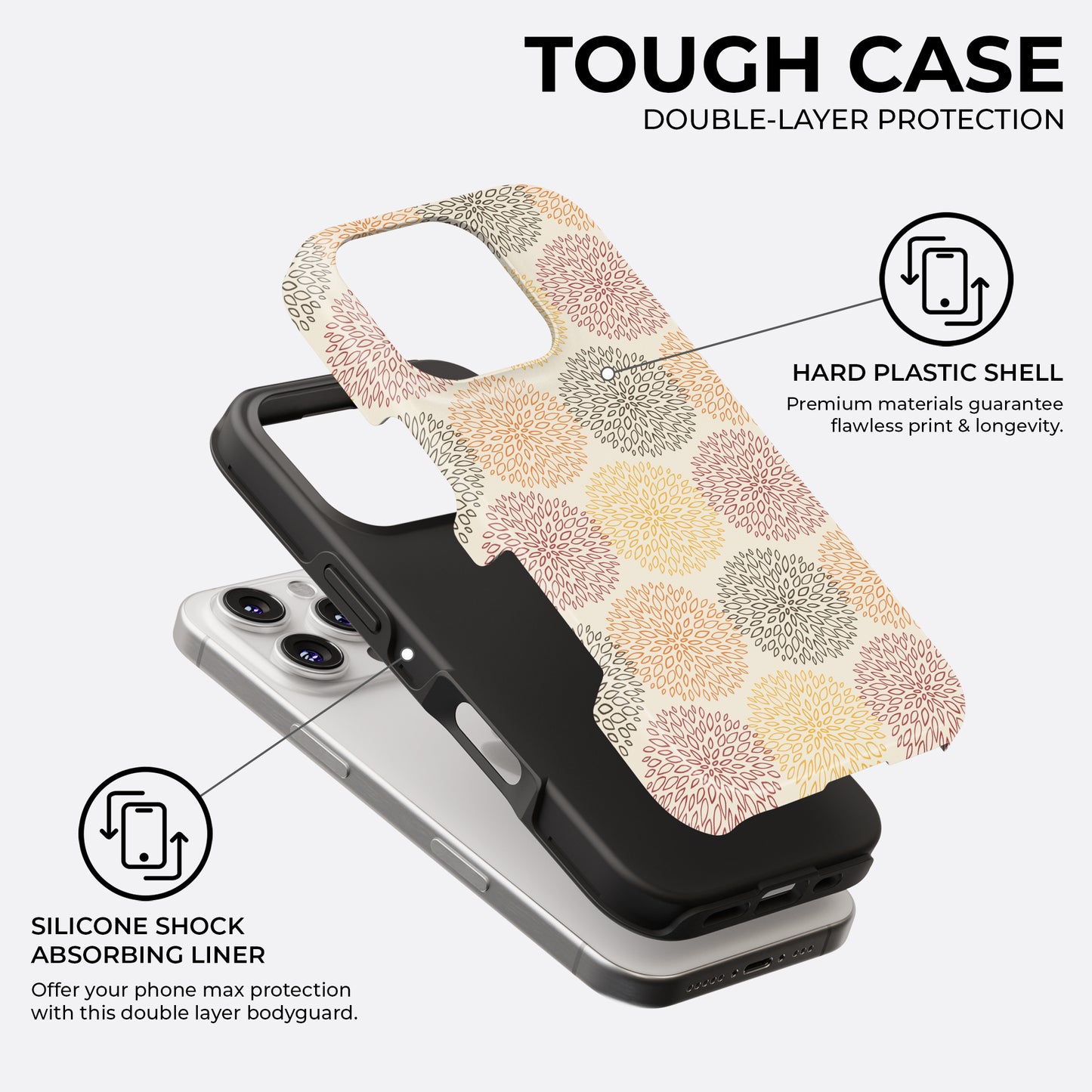 Retro Dahlia - Phone Case • Tough