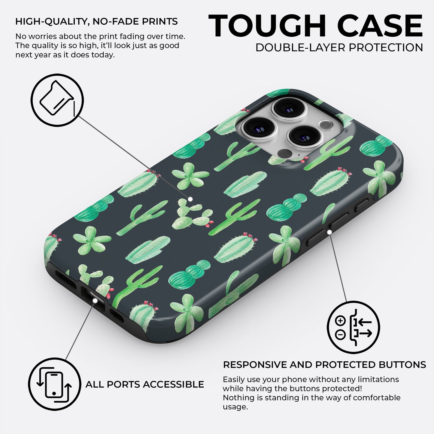 Cactus Club - Phone Case • Tough