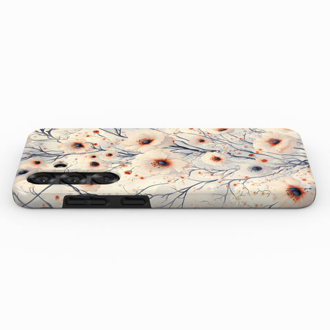 a phone case with a floral pattern on it.