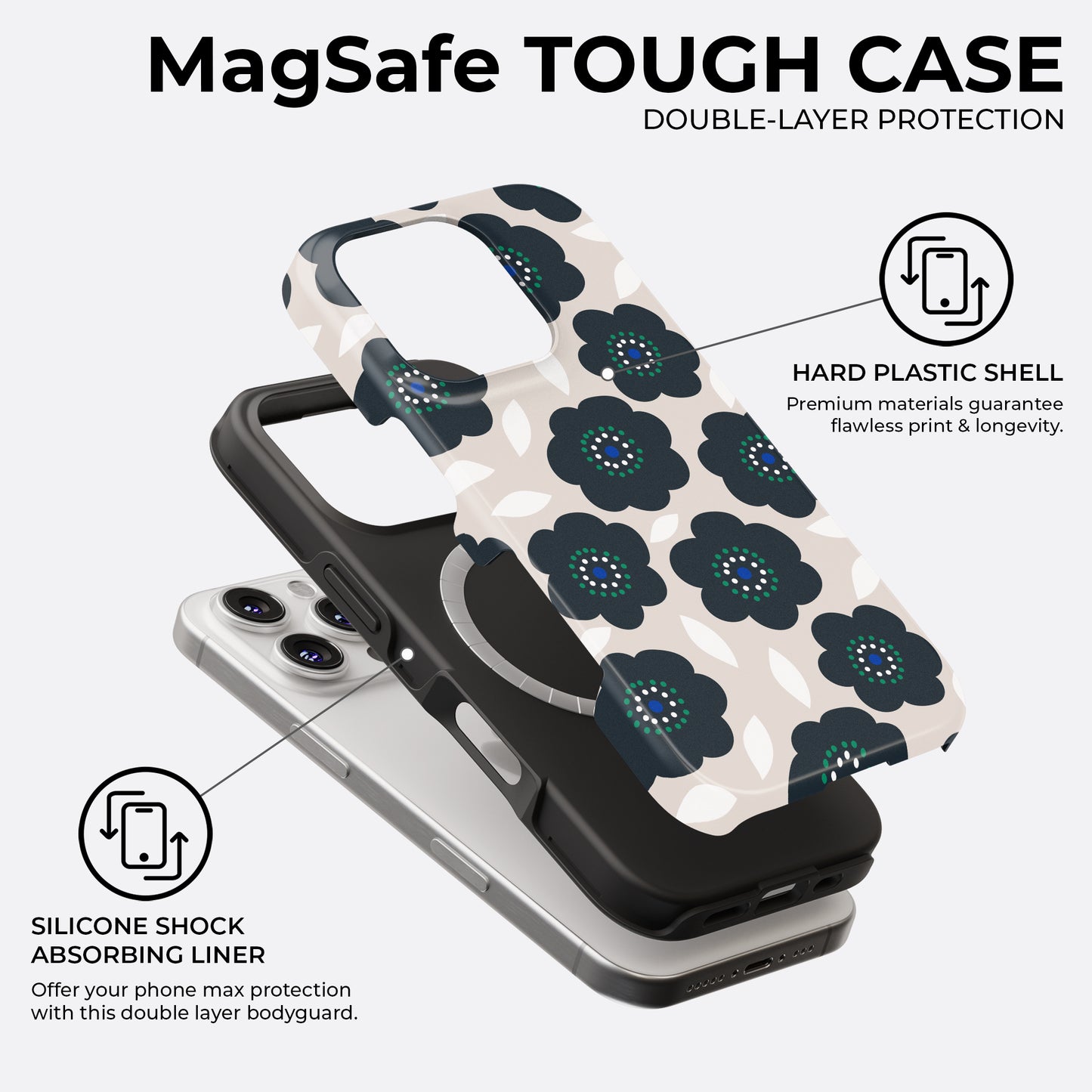 Dot Dot Daisy - MagSafe • Tough iPhone Case