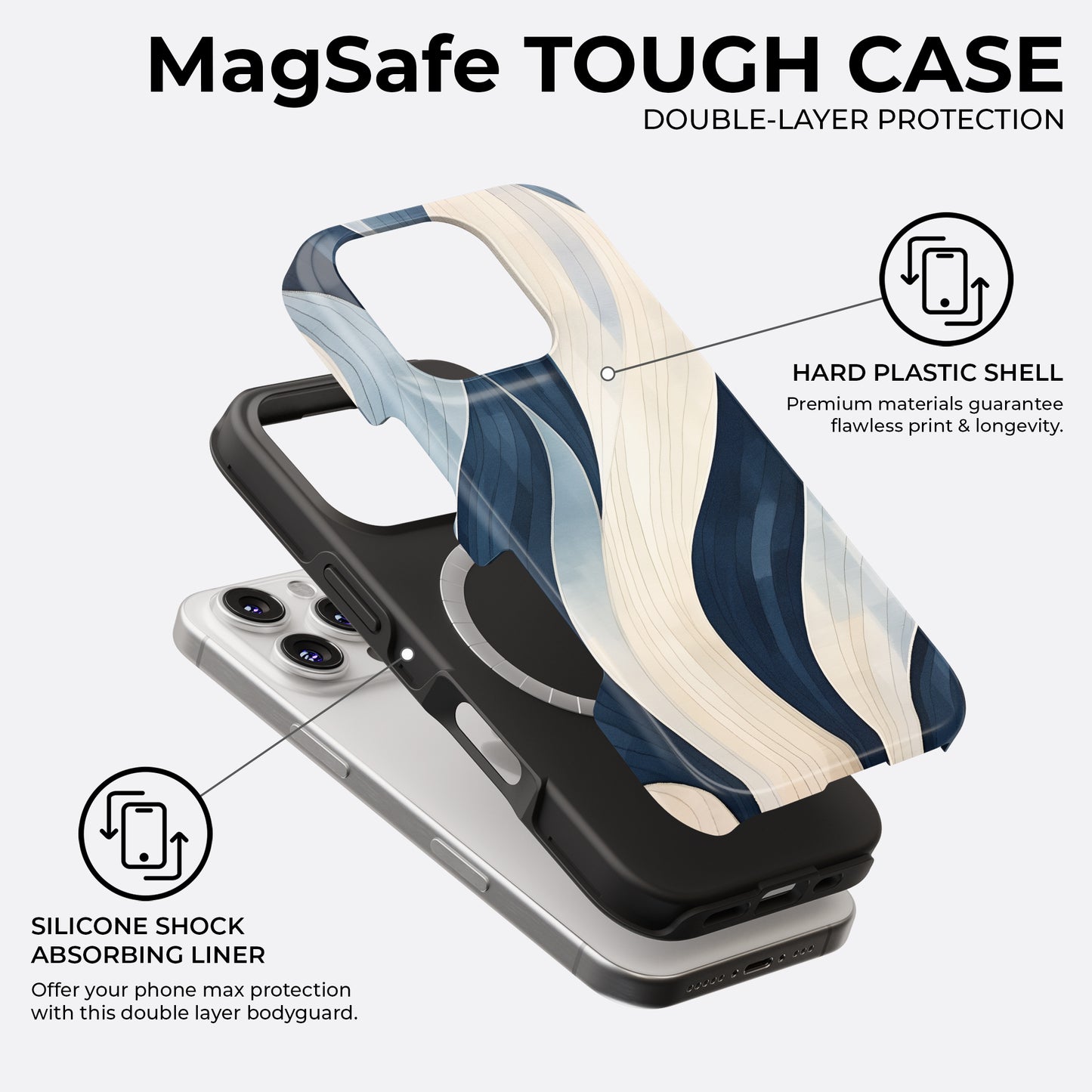 Still Blue - MagSafe • Tough iPhone Case