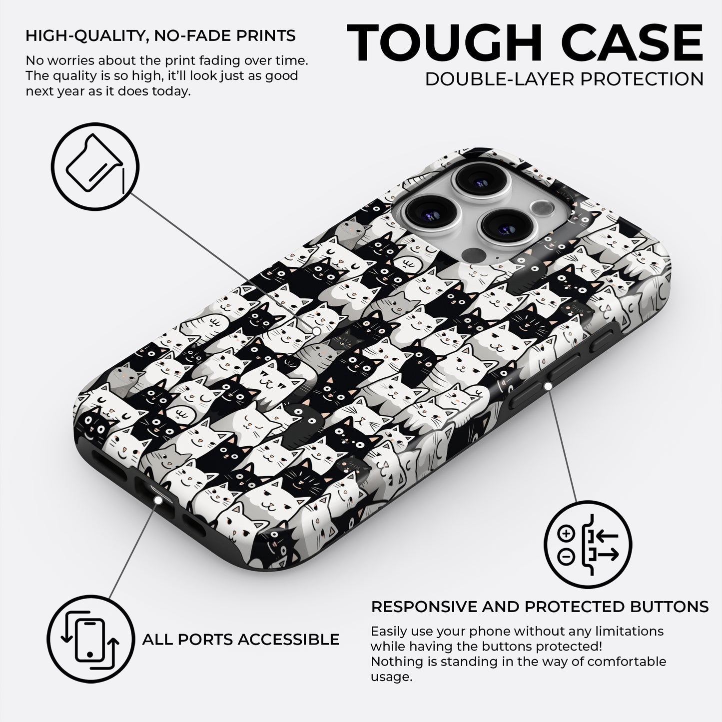 Meow Parade - Phone Case • Tough