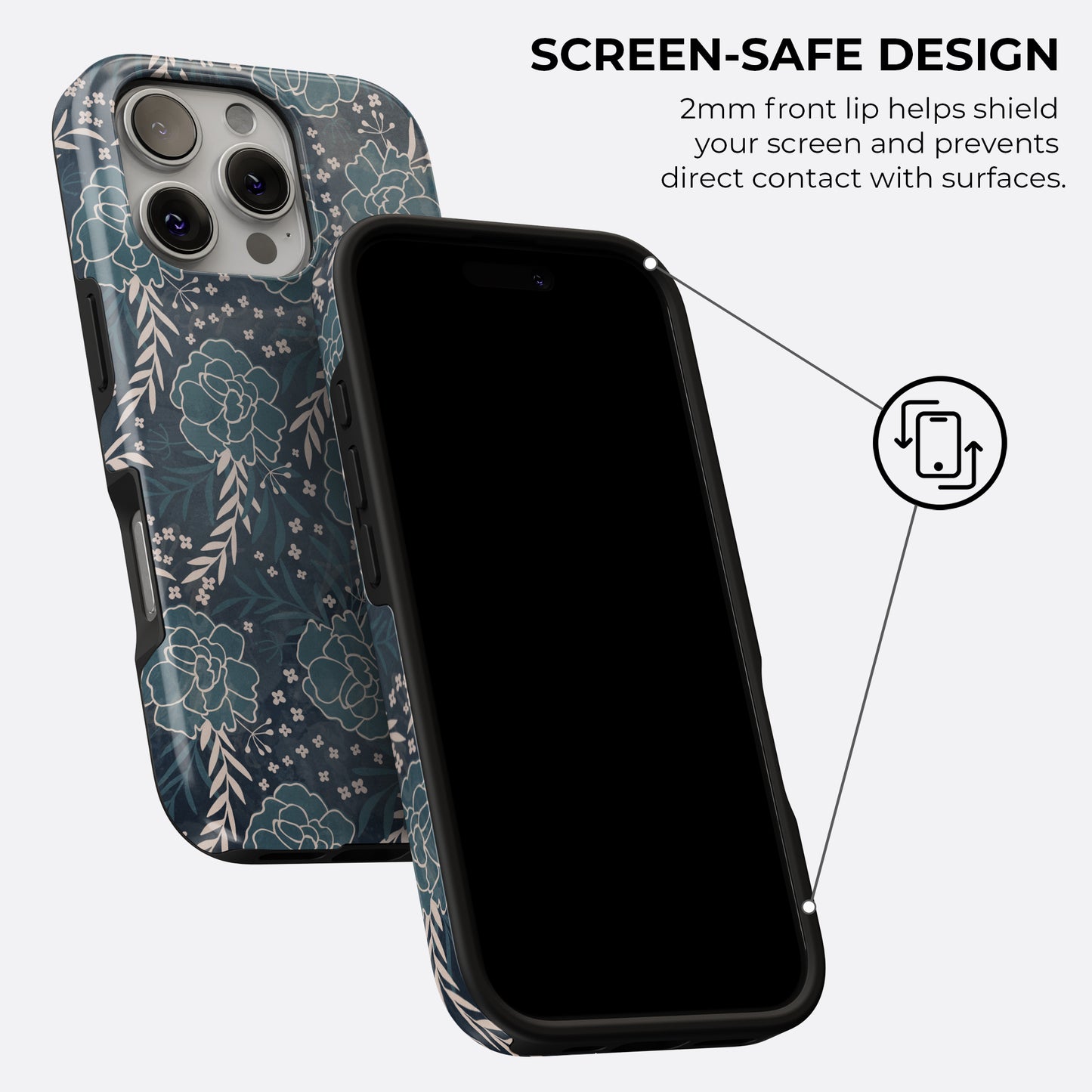 Fleur Bleu - Phone Case • Tough