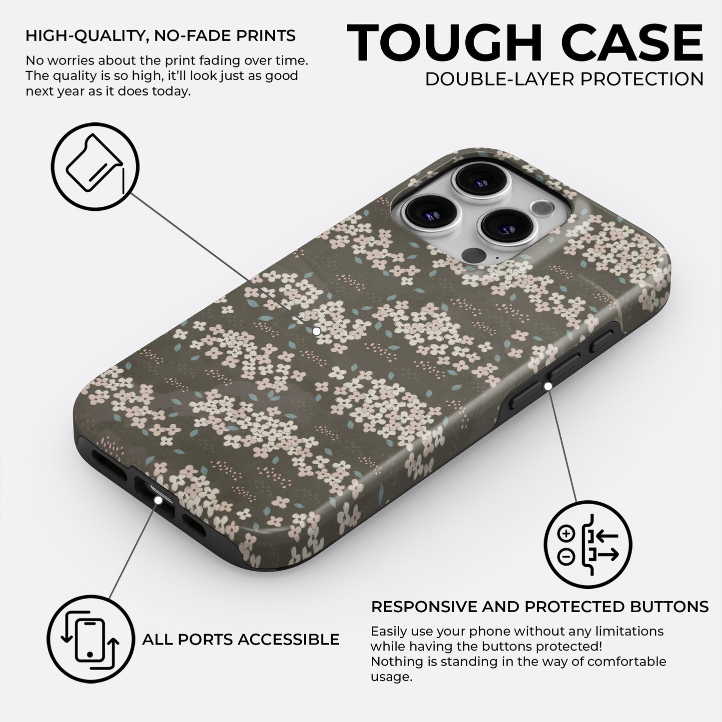 Wistful Bloom - Phone Case • Tough