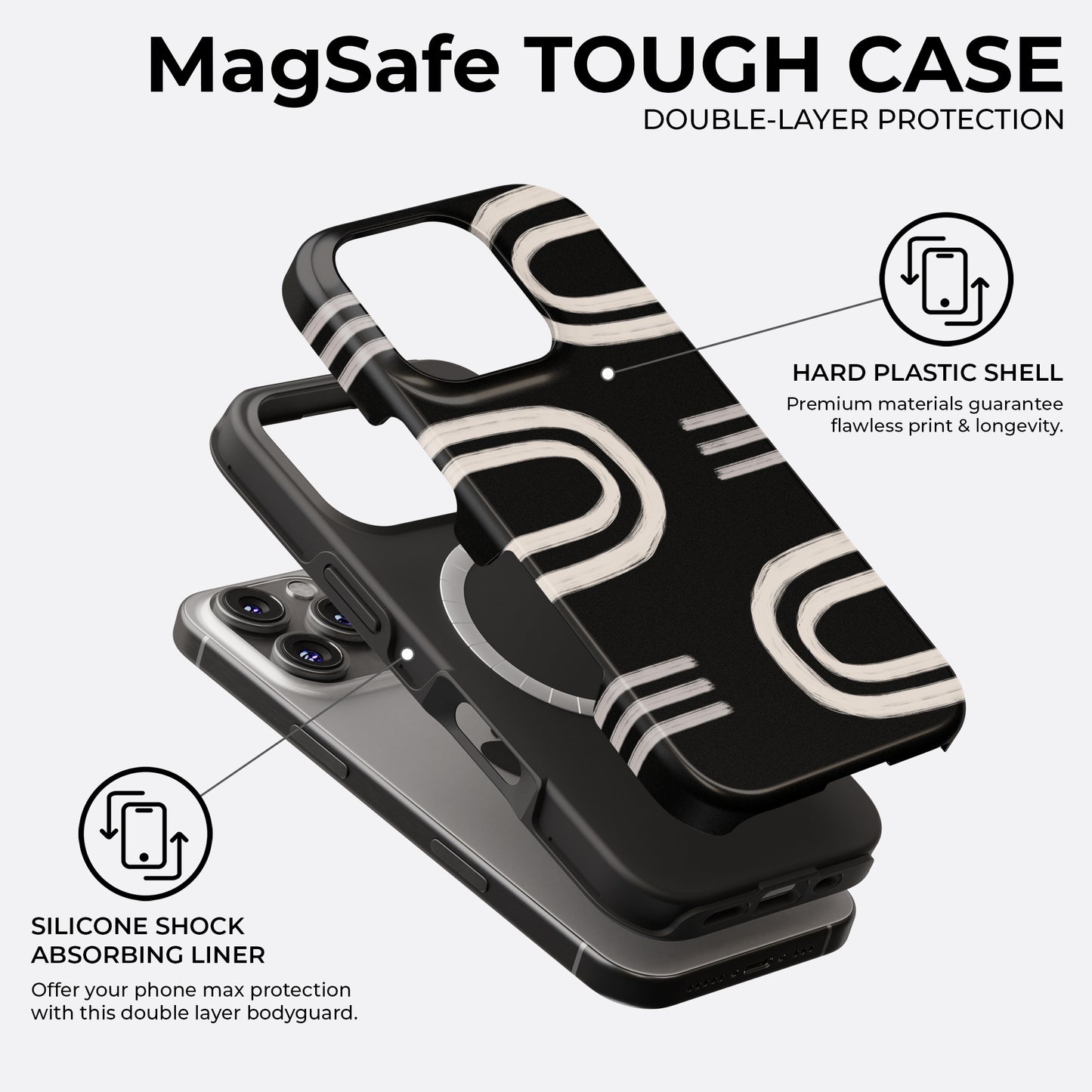 Blackout - MagSafe • Tough iPhone Case