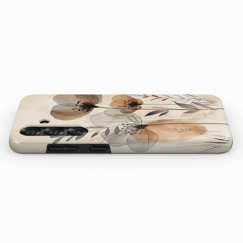 a phone case with a floral design on it.