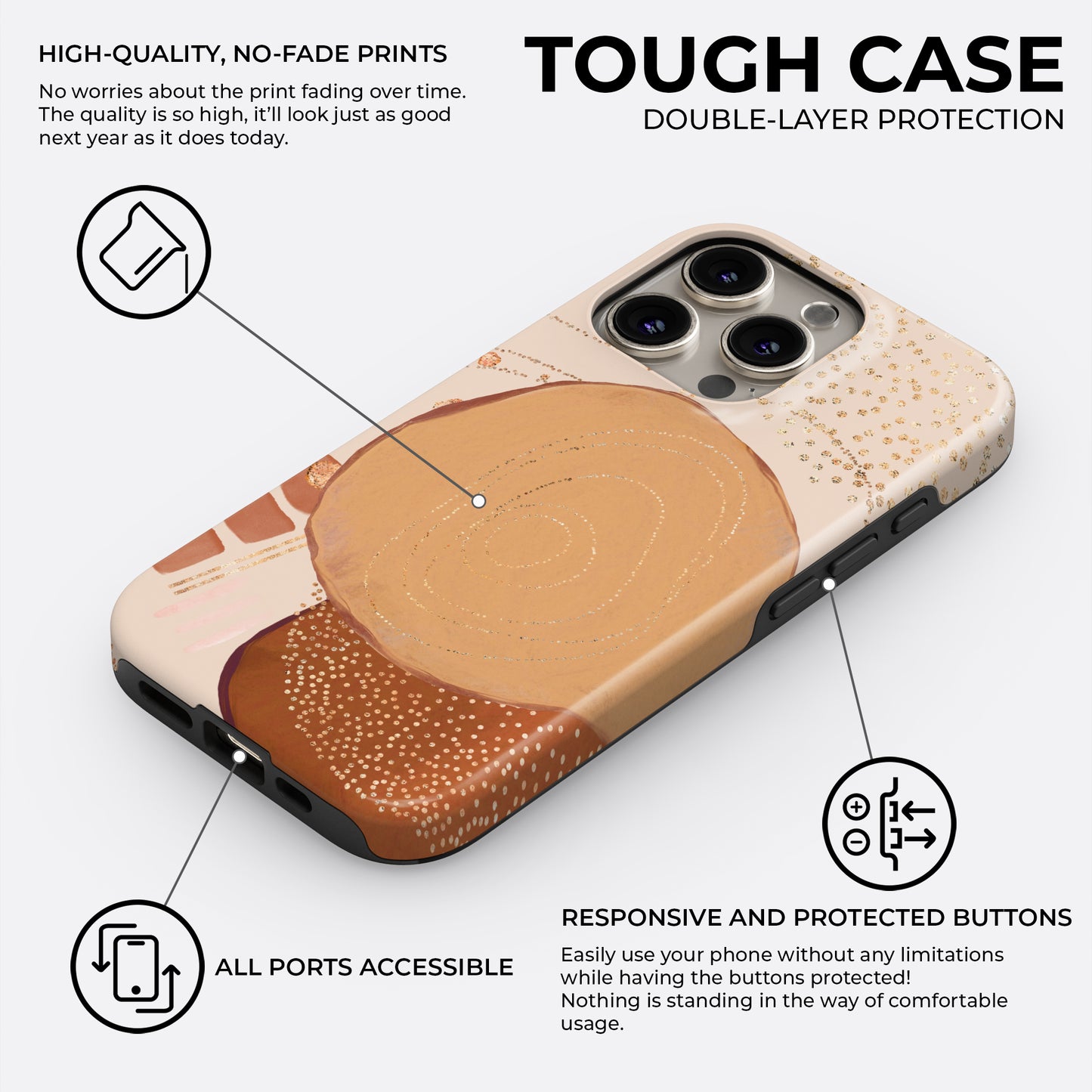 Opaline Sand - Phone Case • Tough