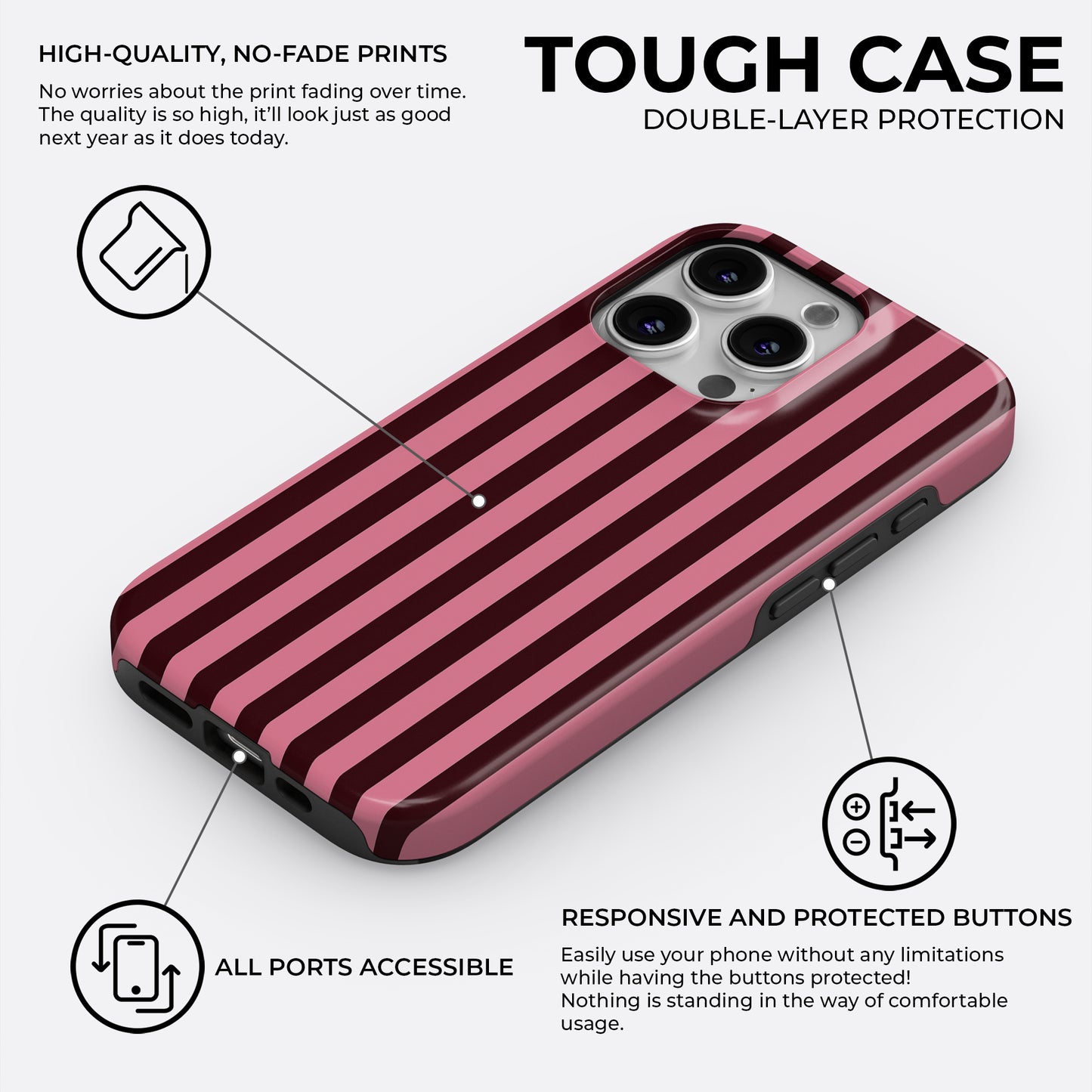 Pink Authority - Phone Case • Tough