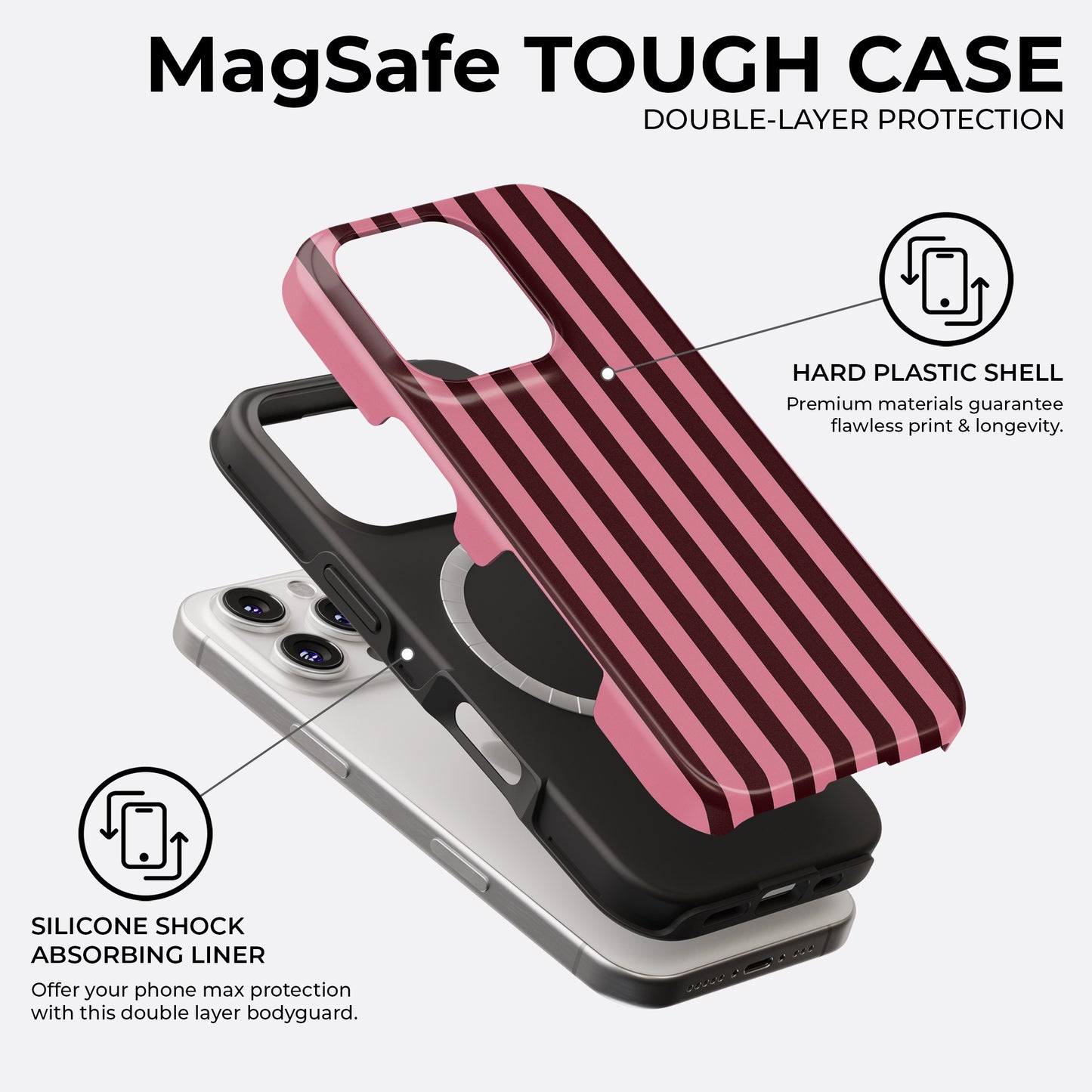 Pink Authority - MagSafe • Tough iPhone Case