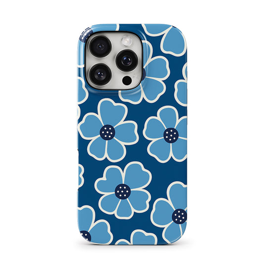 Floral Noir Bleu - Phone Case • Tough