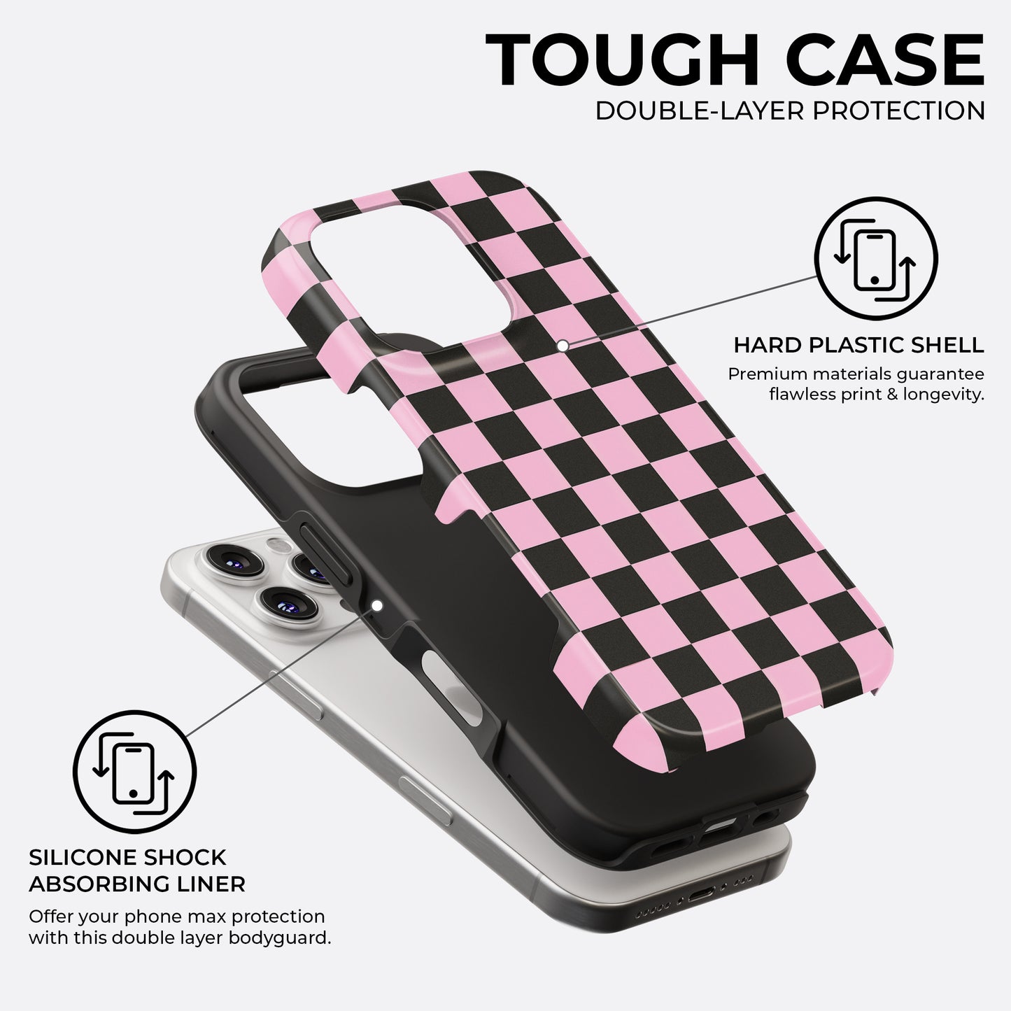 Check Me Pink - Phone Case • Tough