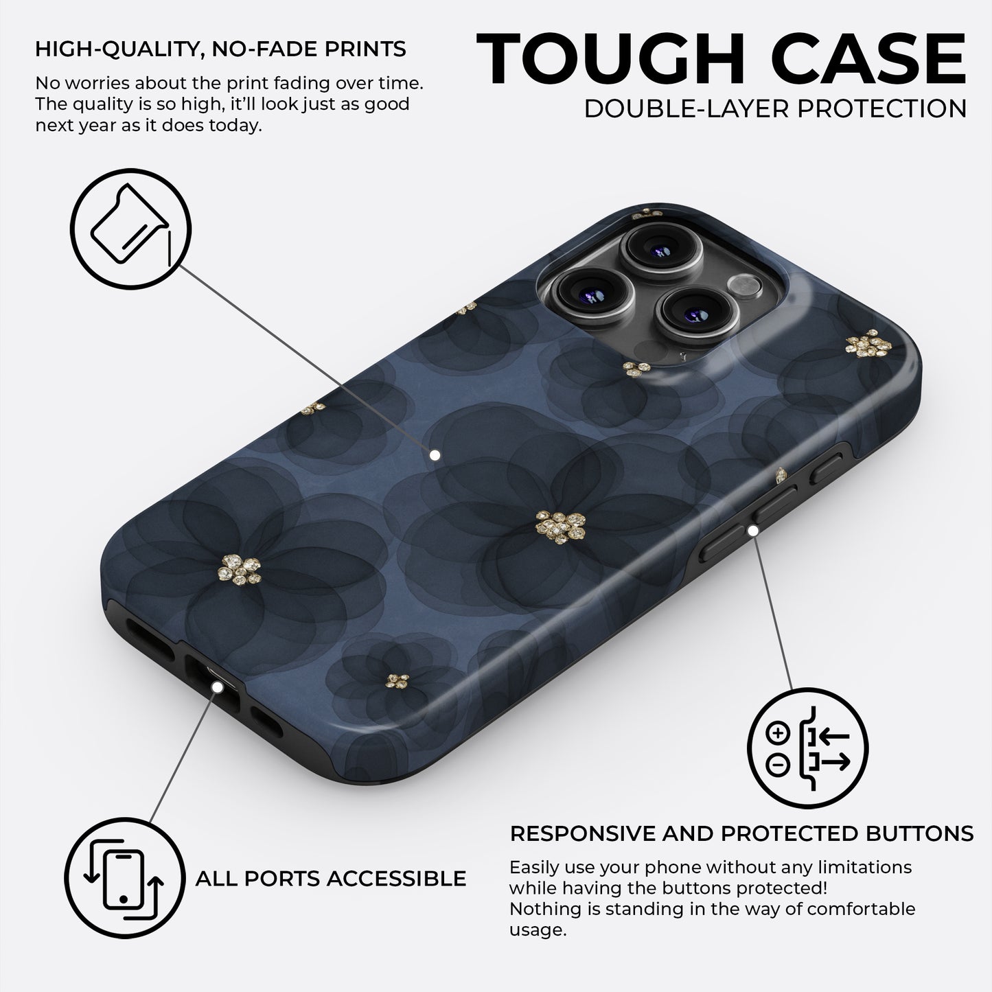 Noir Garden - Phone Case • Tough