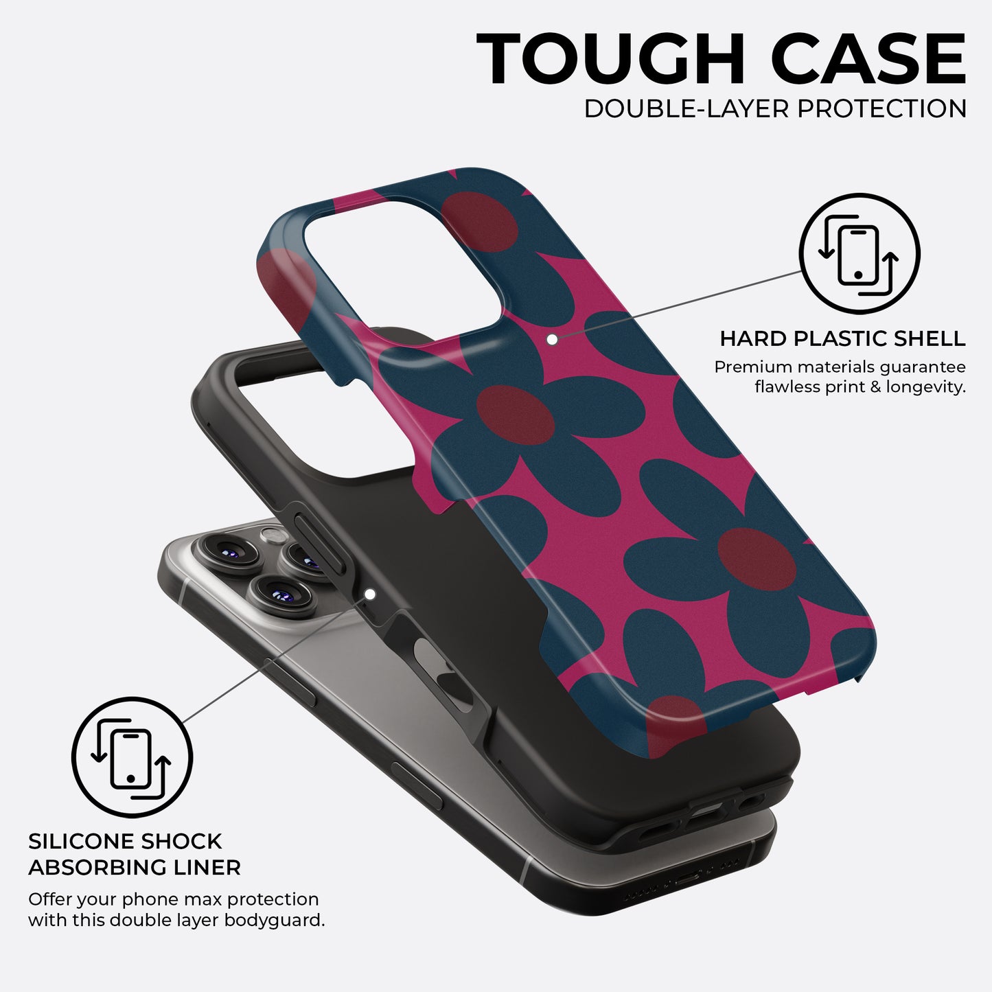 Midnight Bloom - Phone Case • Tough