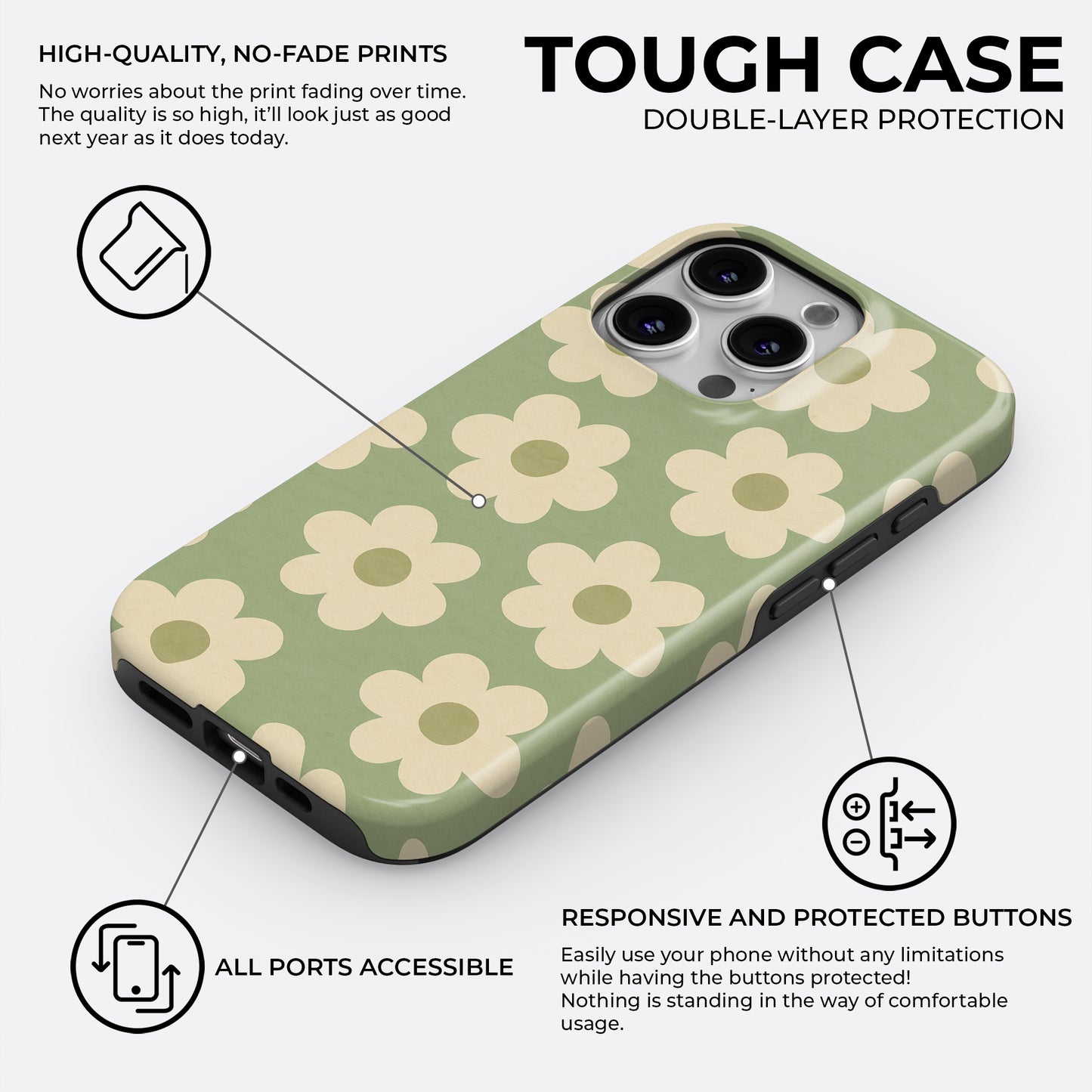 Olive Daisy - Phone Case • Tough