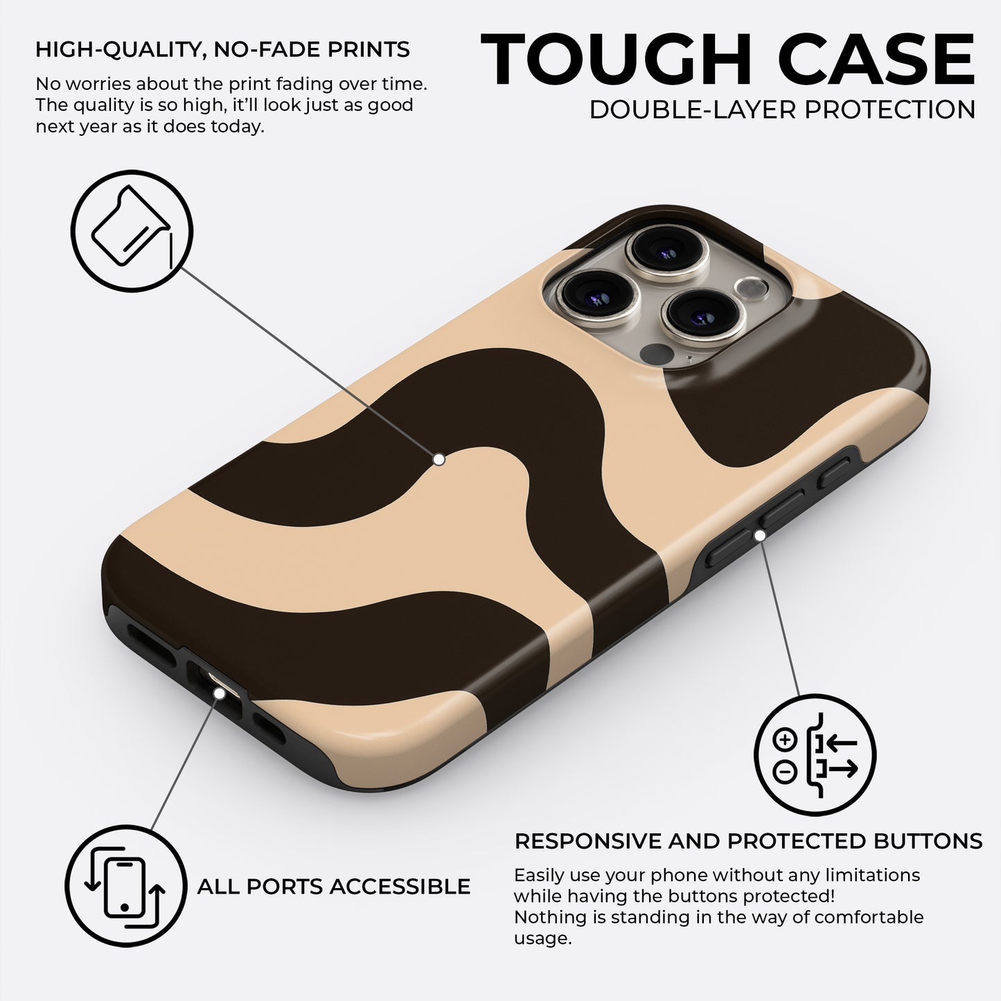 Cocoa Flow - Phone Case • Tough