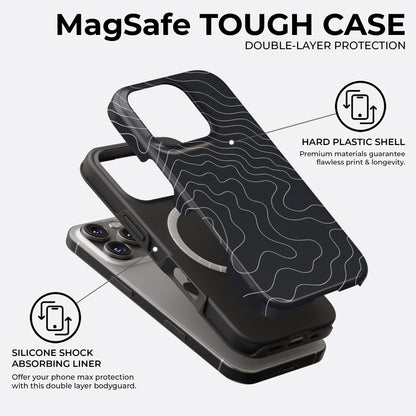 Midnight Contours - MagSafe • Tough iPhone Case