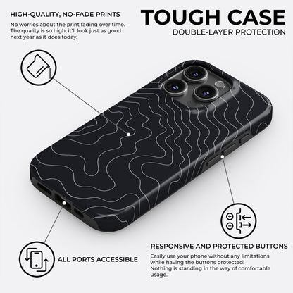 Midnight Contours - Phone Case • Tough