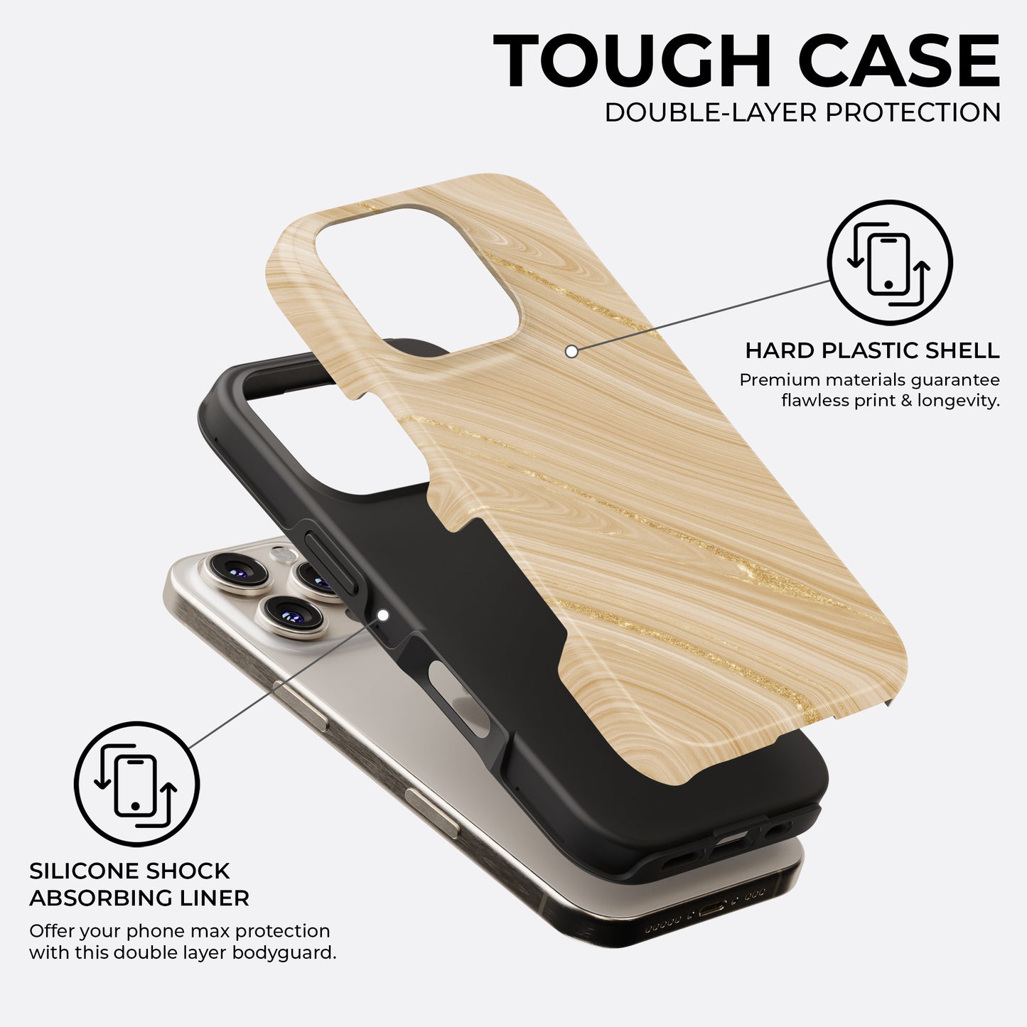Golden Drift - Phone Case • Tough