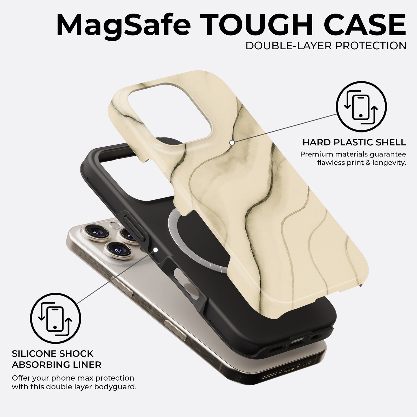 Sand Veins - MagSafe • Tough iPhone Case