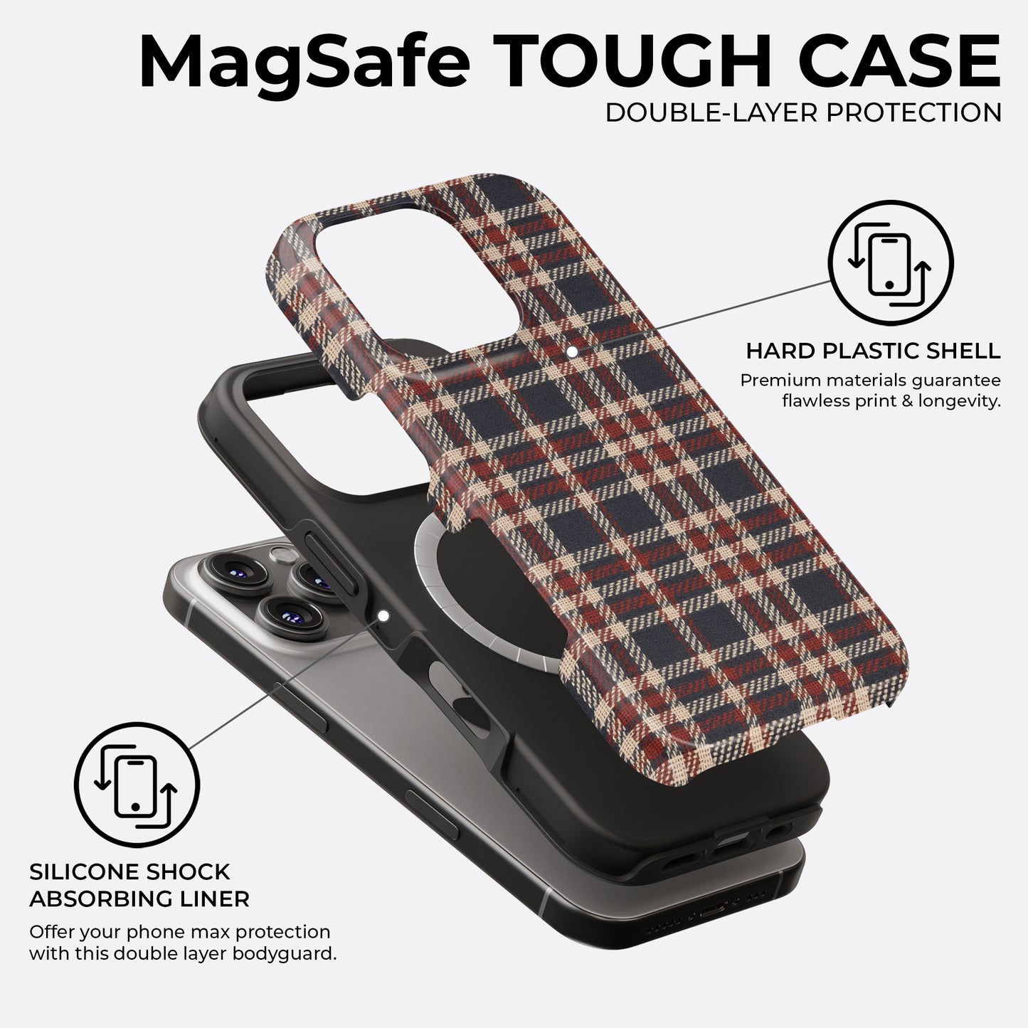 Heritage Plaid - MagSafe • Tough iPhone Case