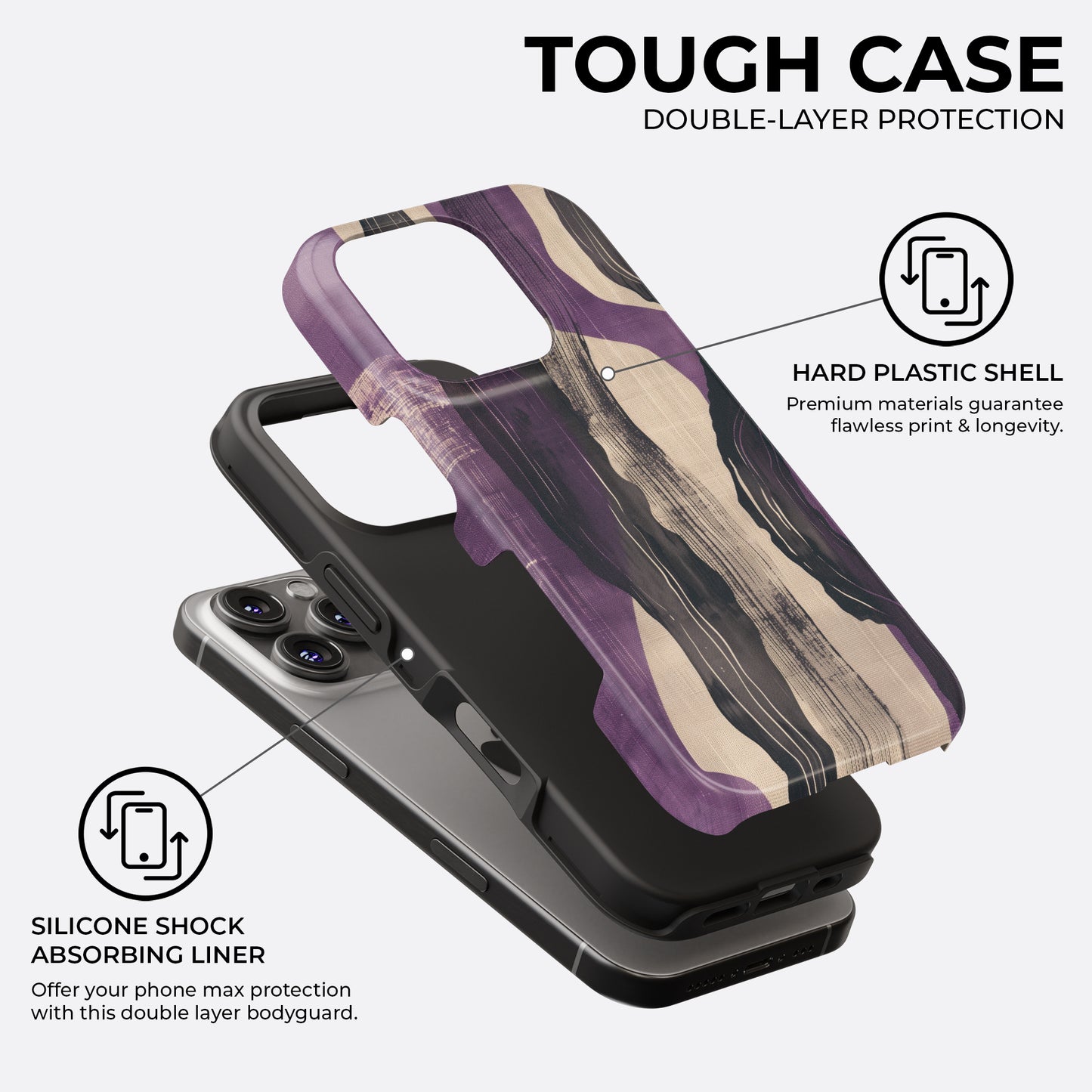 Violet Echoes - Phone Case • Tough