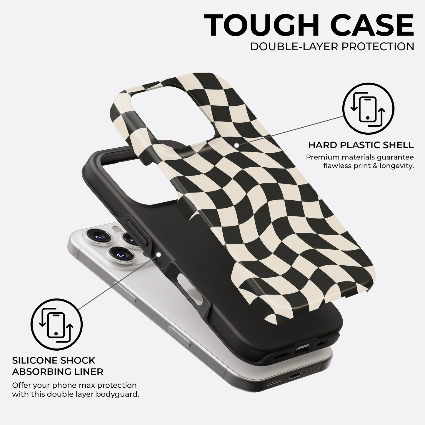 Twisted Check - Phone Case • Tough