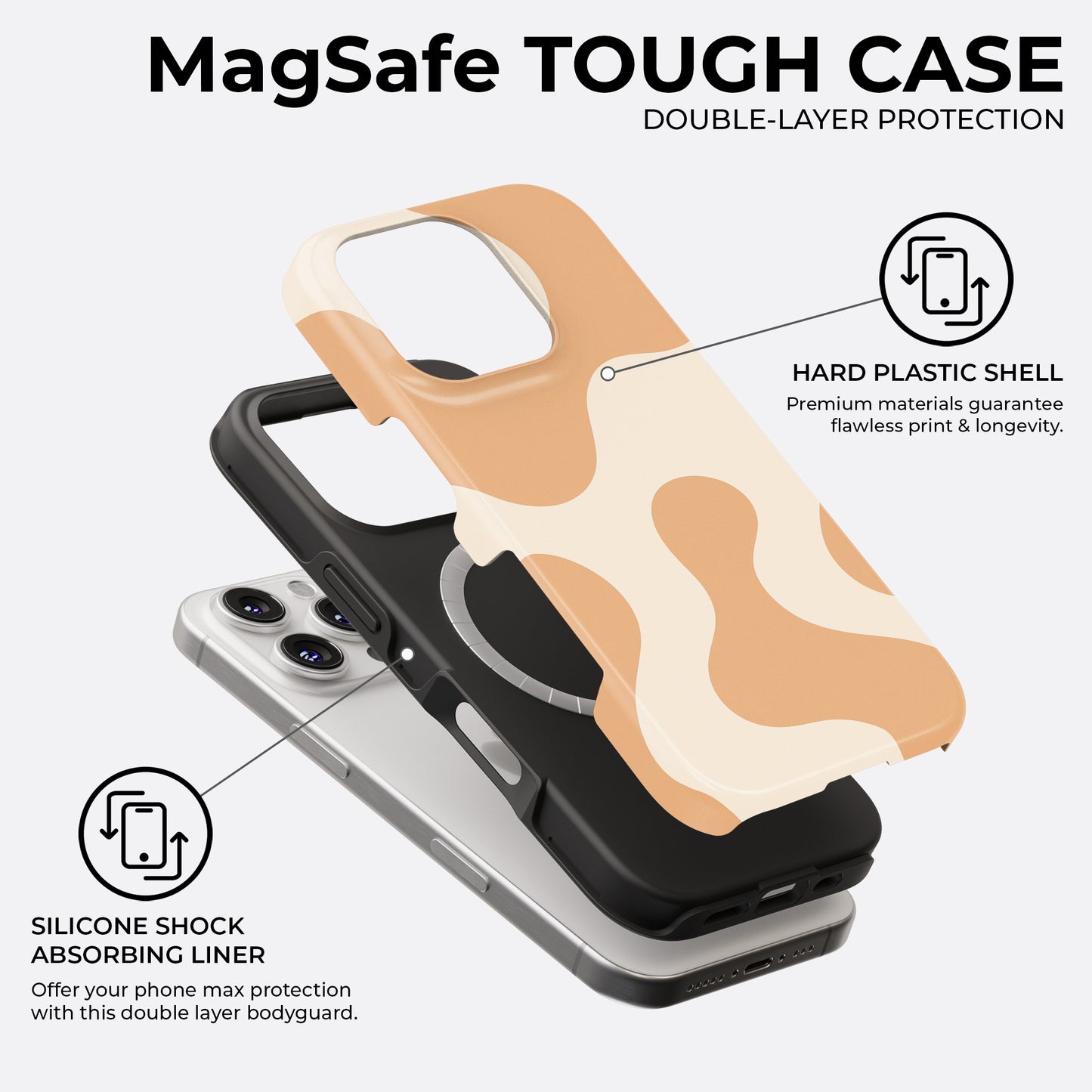 Peach Groove - MagSafe • Tough iPhone Case
