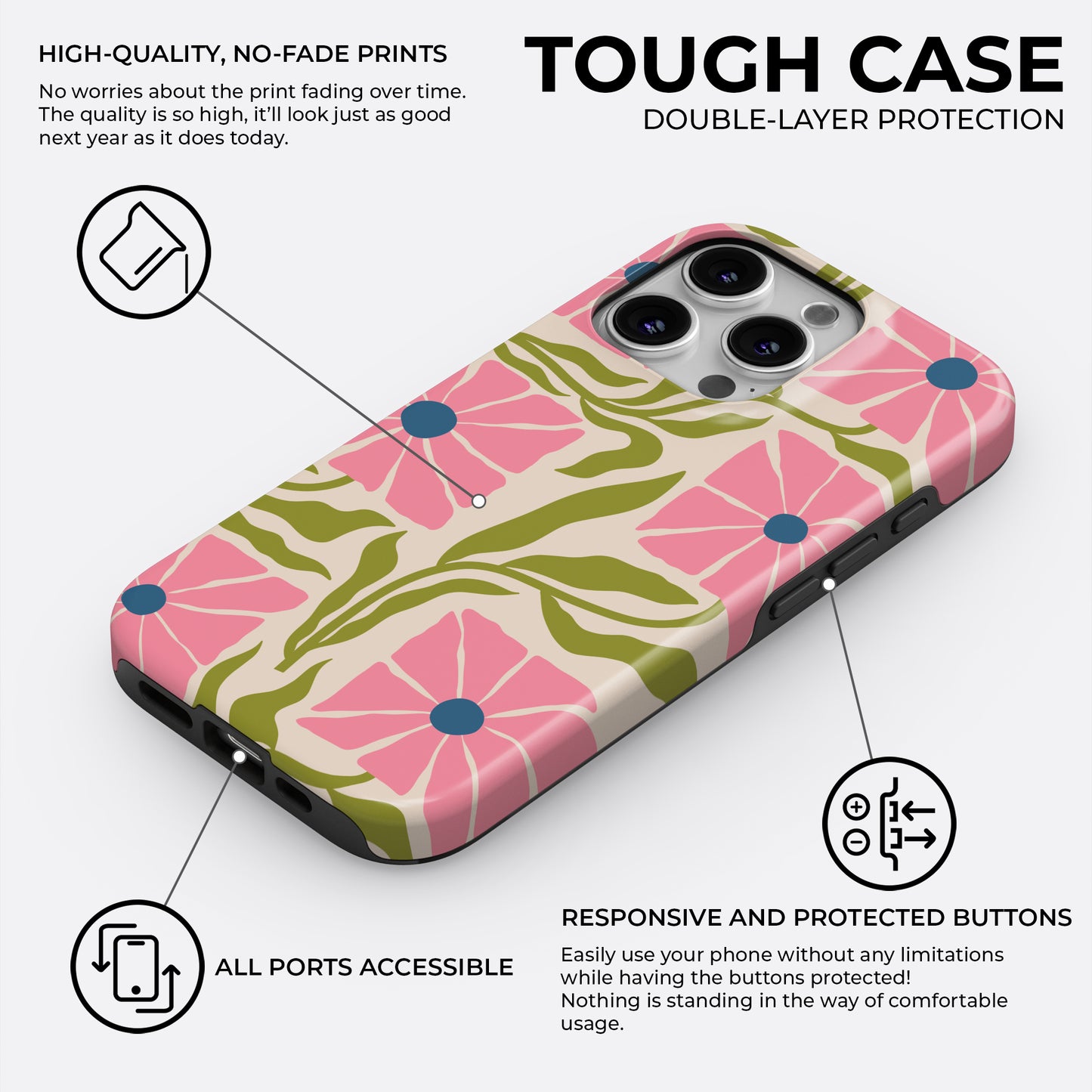Pink Eden - Phone Case • Tough