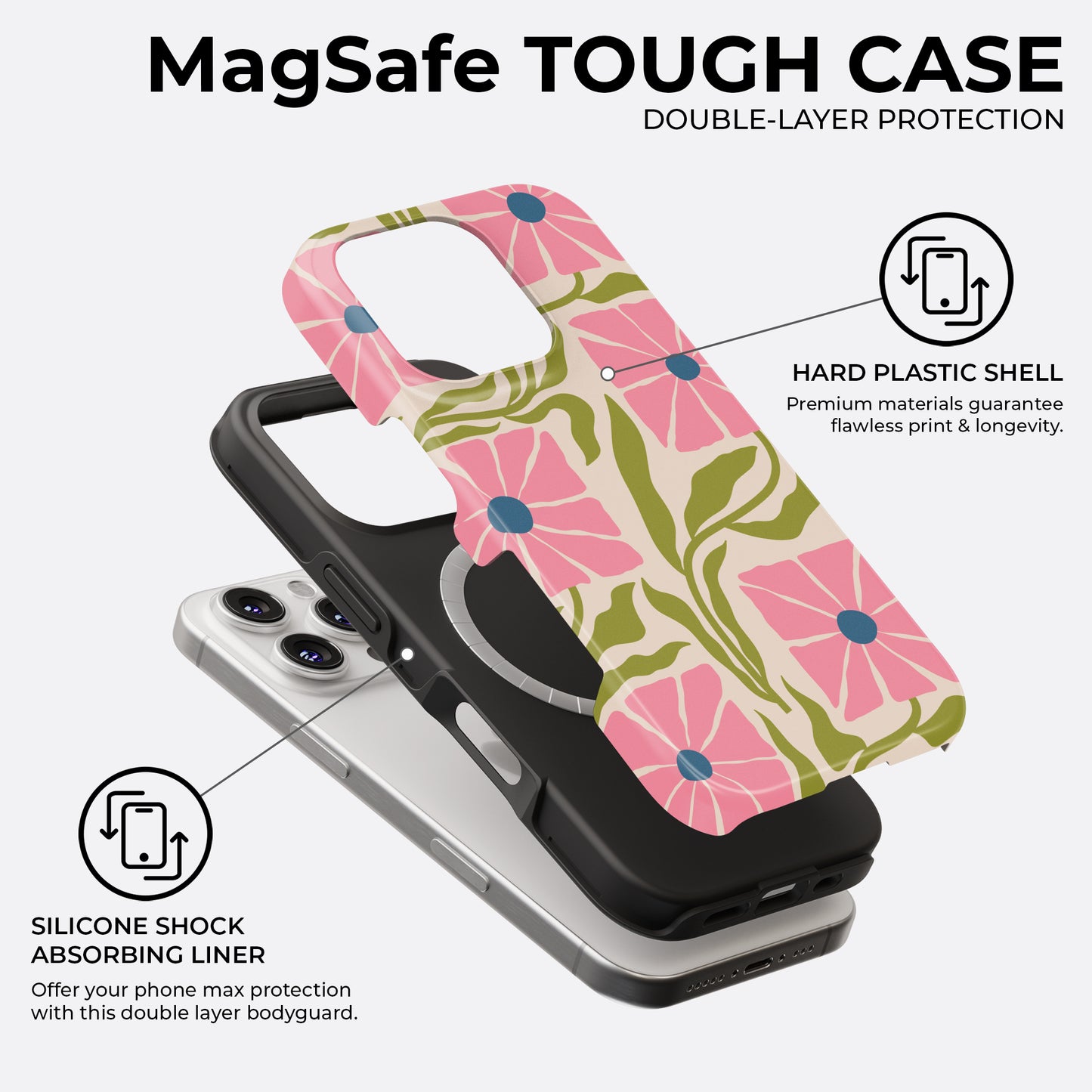 Pink Eden - MagSafe • Tough iPhone Case