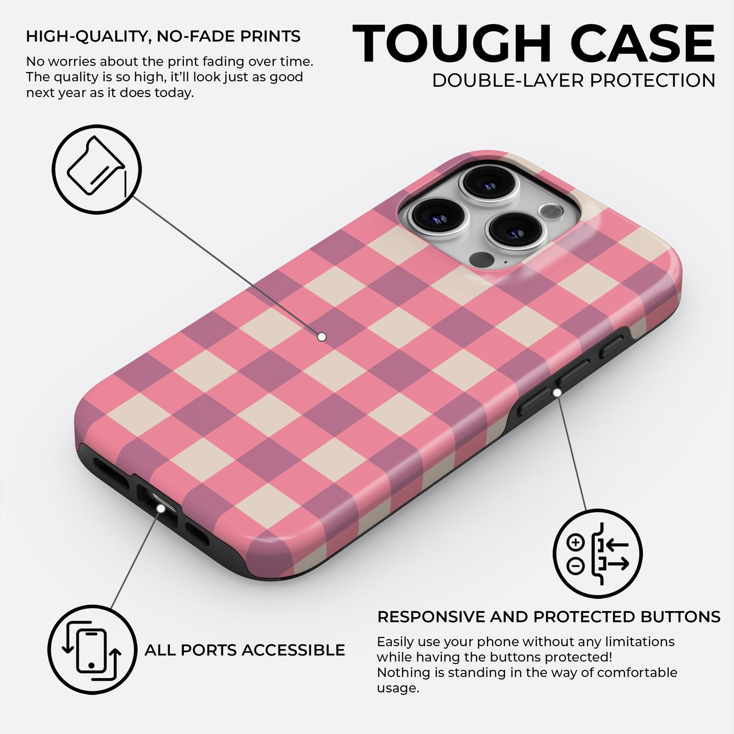 Pinkette - Phone Case • Tough