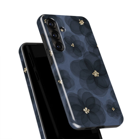 a phone case with a floral pattern on it.