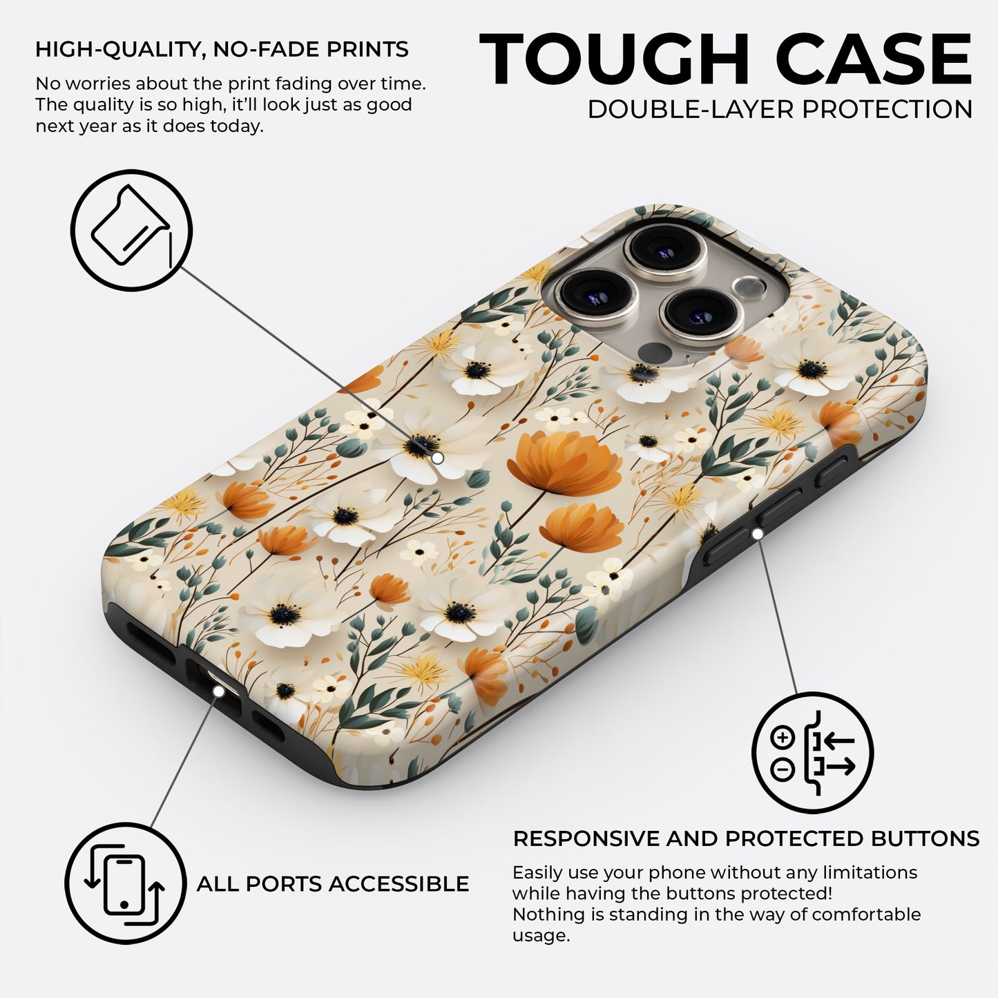 Fleurish - Phone Case • Tough