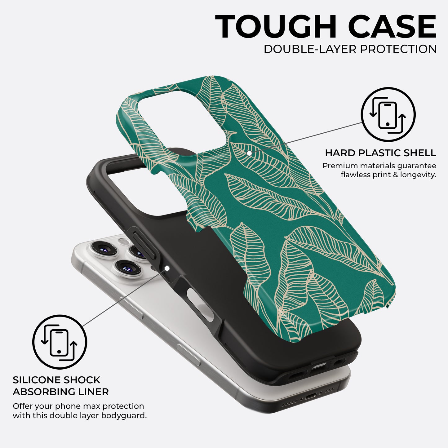 Lush Outline - Phone Case • Tough