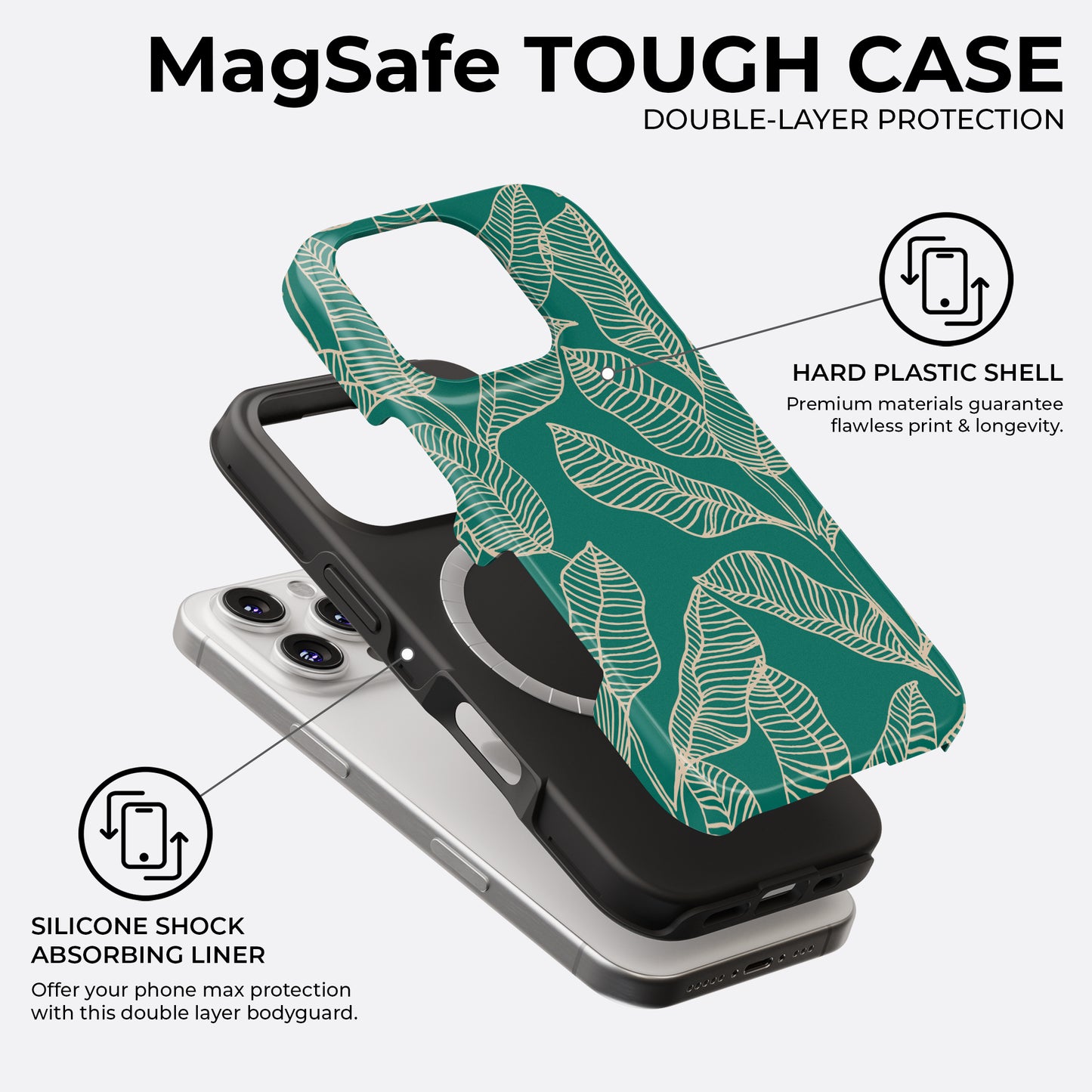 Lush Outline - MagSafe • Tough iPhone Case
