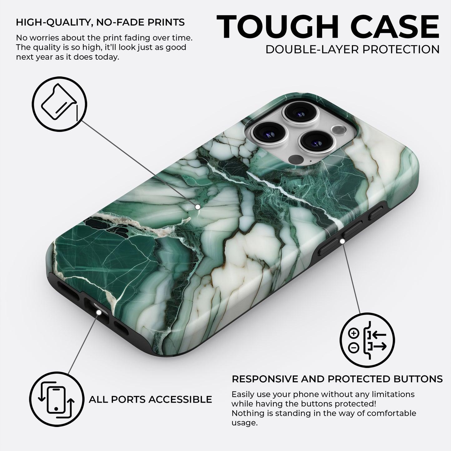 Malachite - Phone Case • Tough