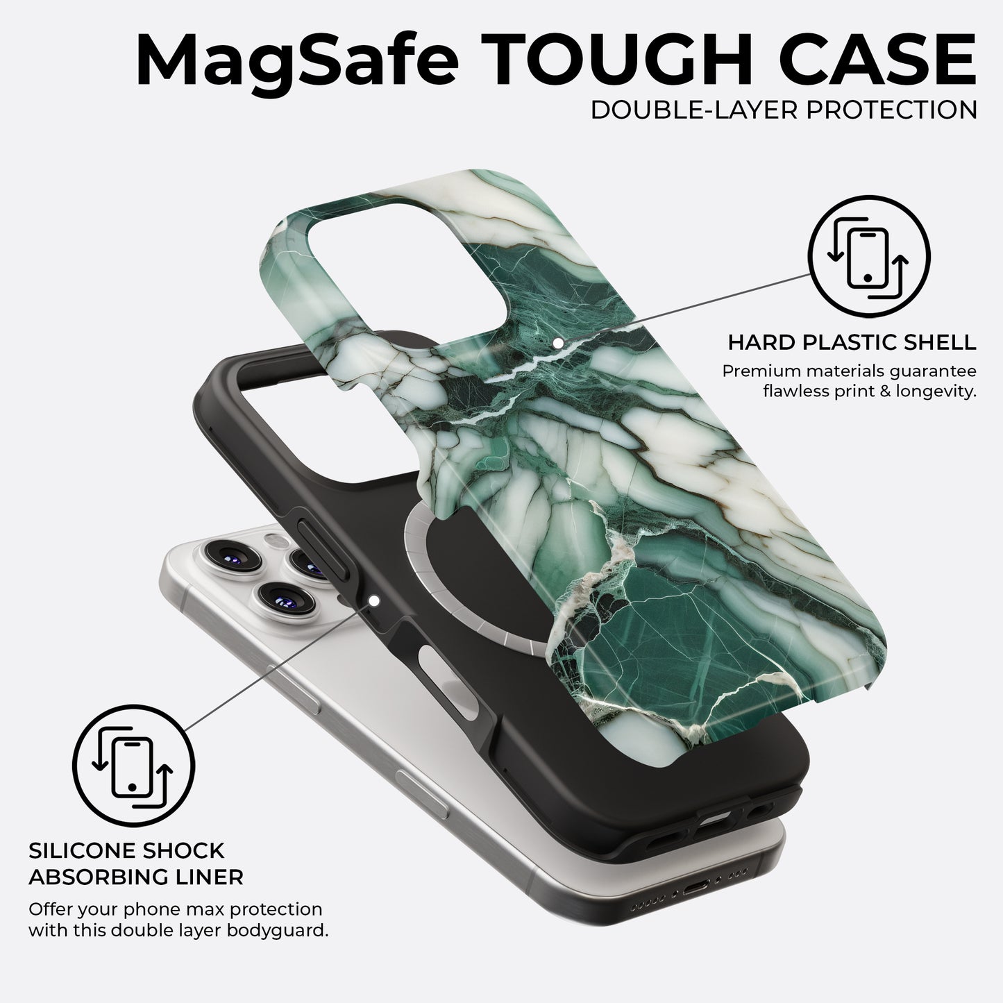 Malachite - MagSafe • Tough iPhone Case