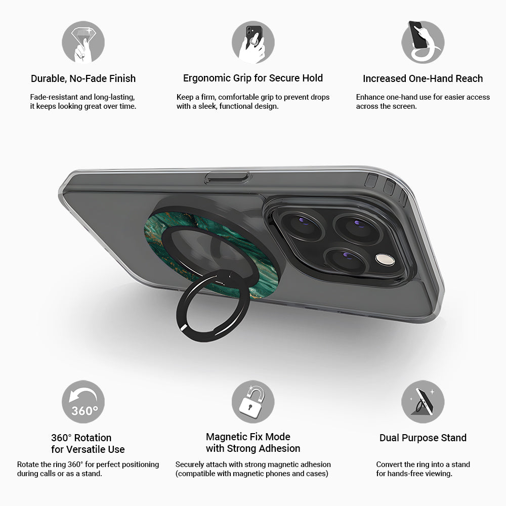 Emerald Luxe - Magnetic Ring Holder
